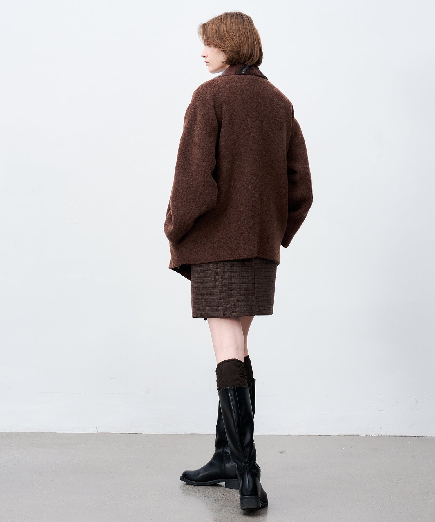 Belted Double-Face Wool Coat