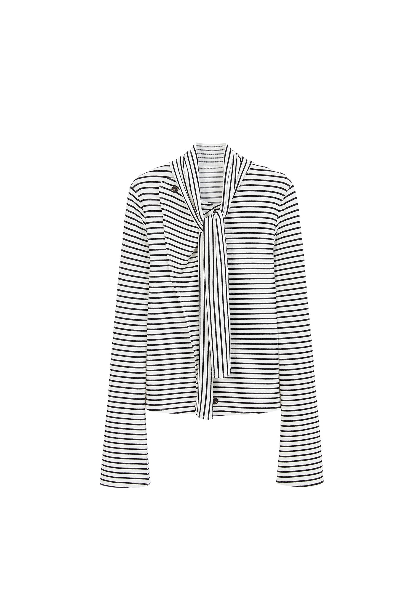 Striped Bow-Tie Top