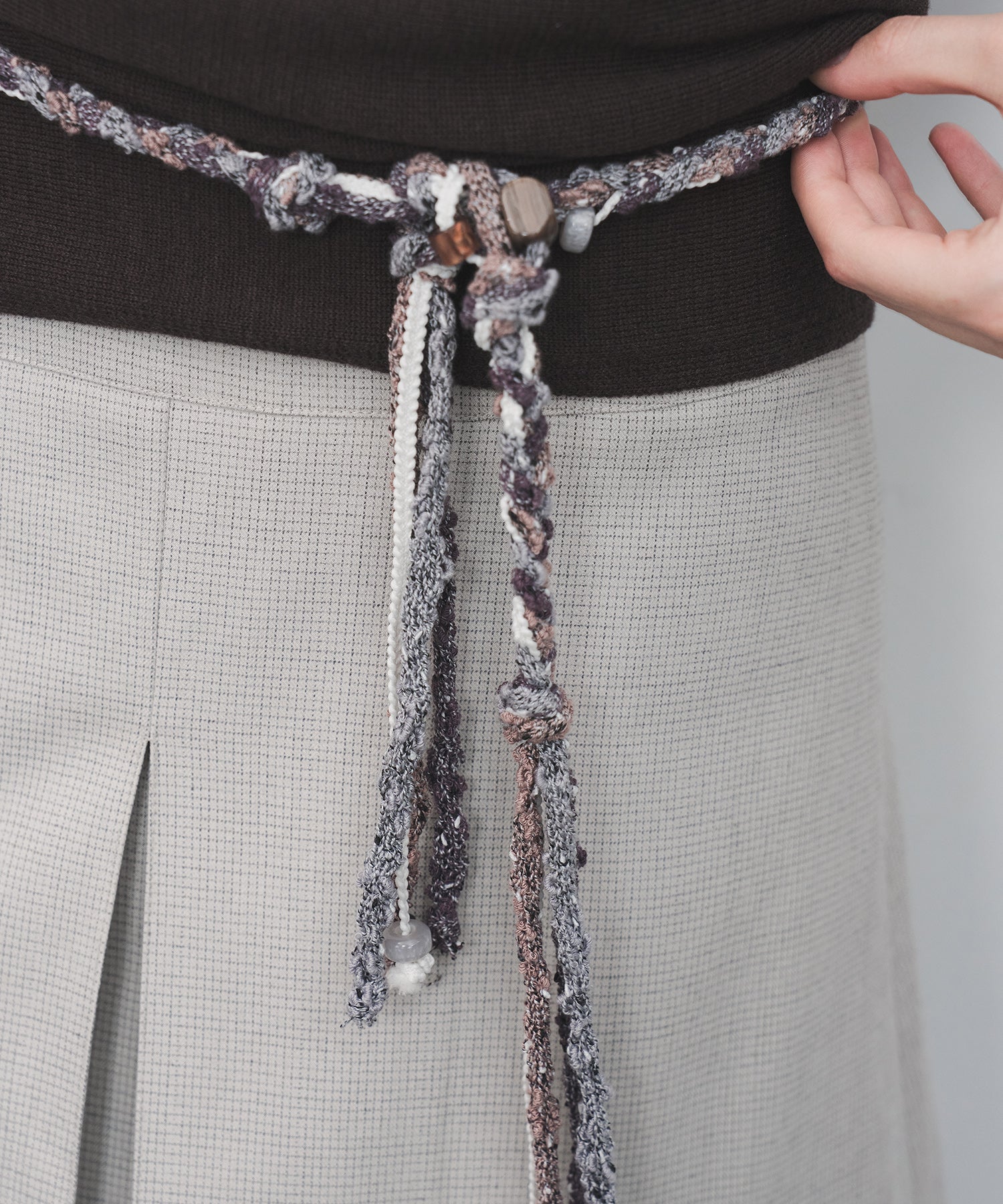 Boho Beaded Braided Waist Belt