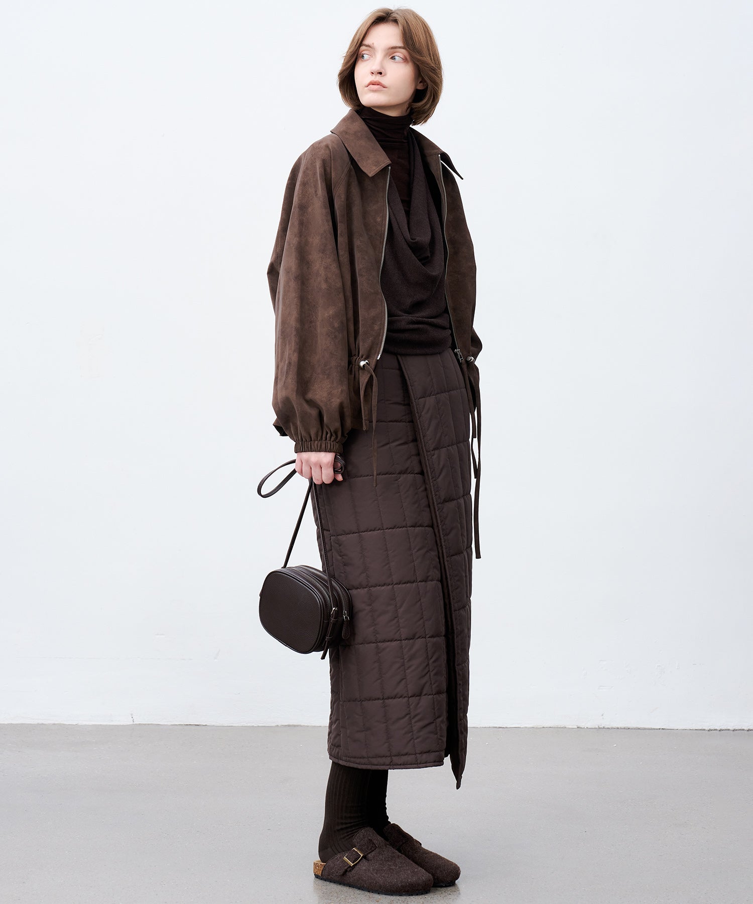 Drawstring-Waist Casual Jacket