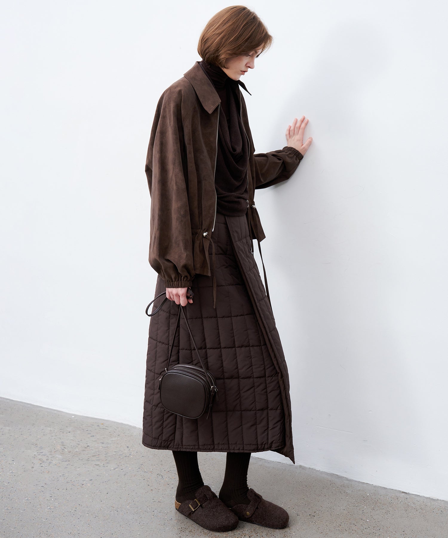 Drawstring-Waist Casual Jacket