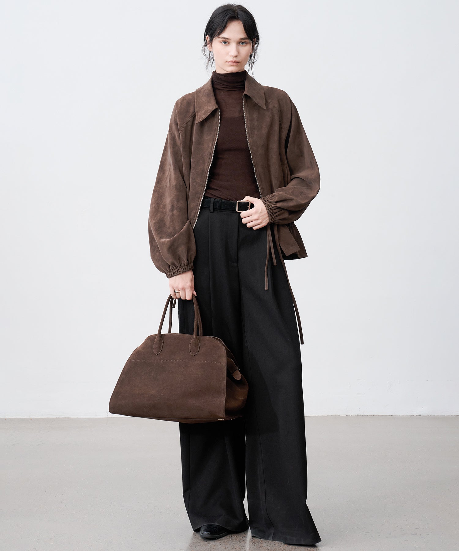 Straight Wide-Leg Trousers