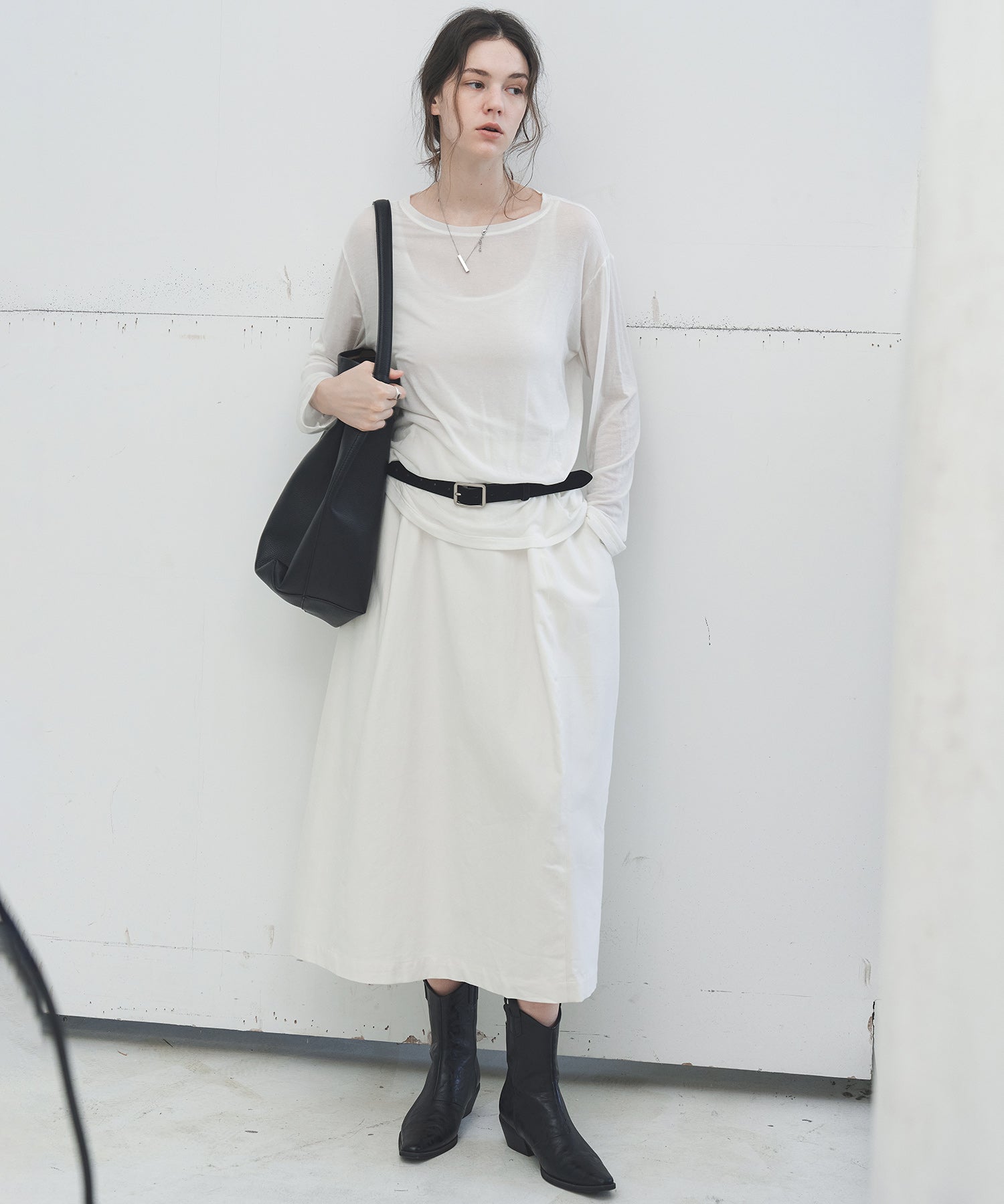 High-Waist Cocoon Balloon Skirt