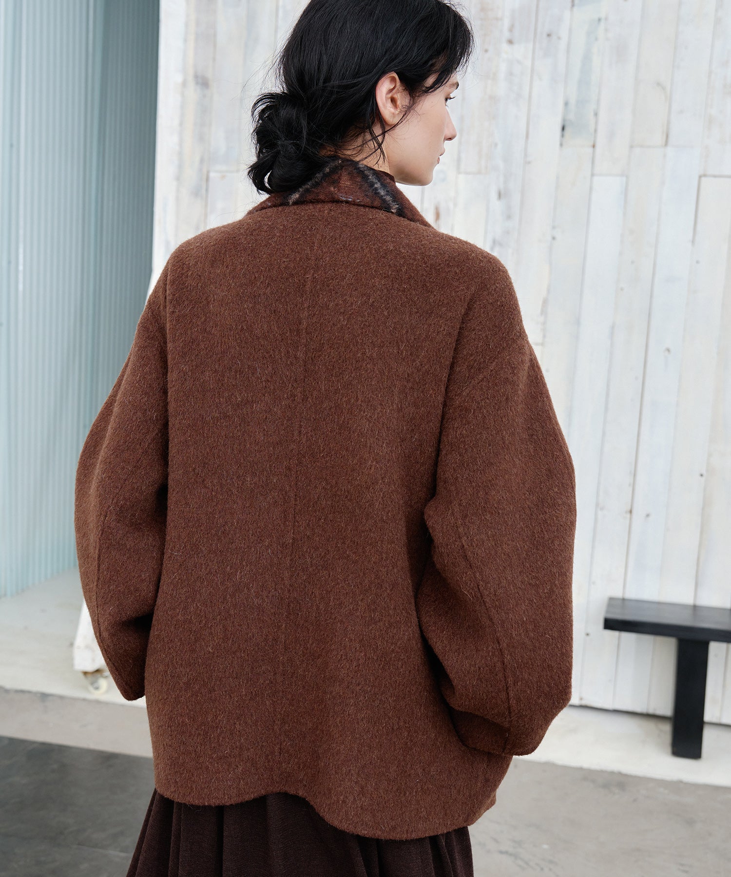 Belted Double-Face Wool Coat