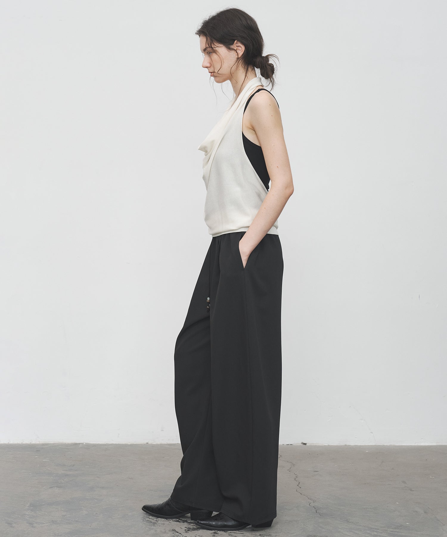 Drape Neck Halter Top