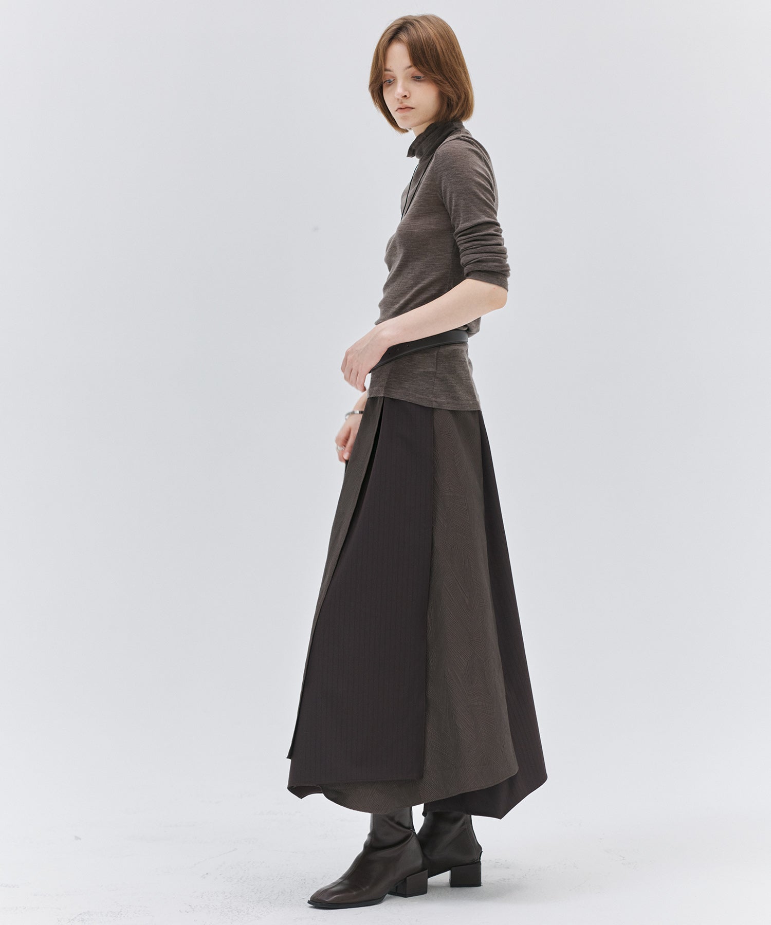 Deconstructed Multi-Panel A-Line Skirt