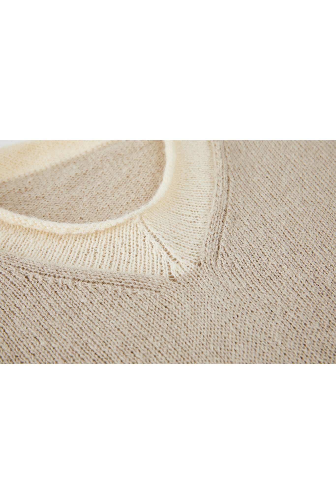 Basic Bi-Color Knit Sweater