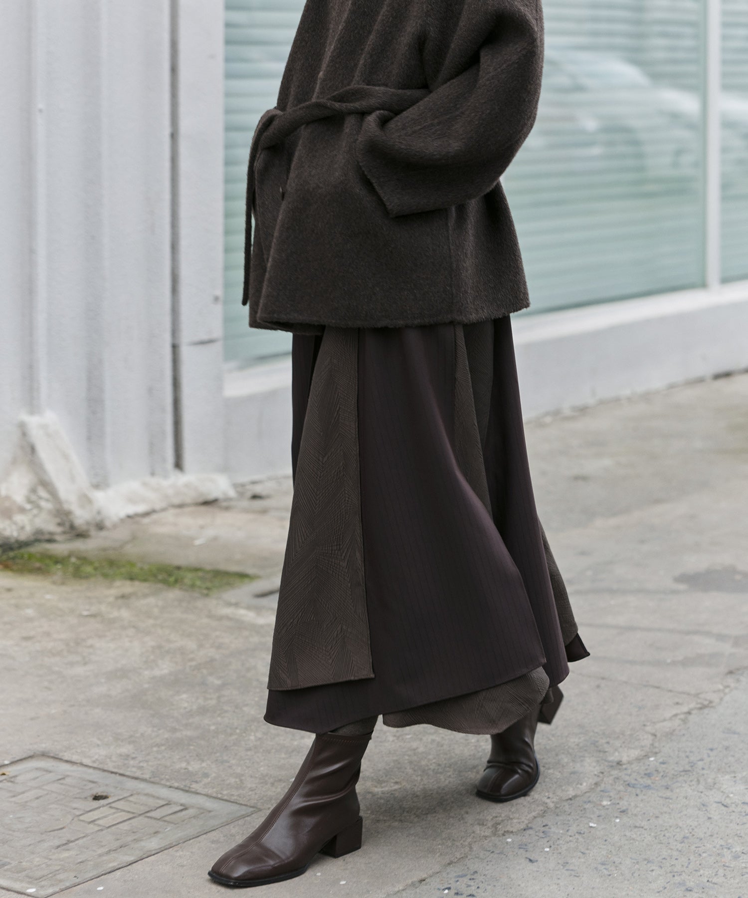 Deconstructed Multi-Panel A-Line Skirt