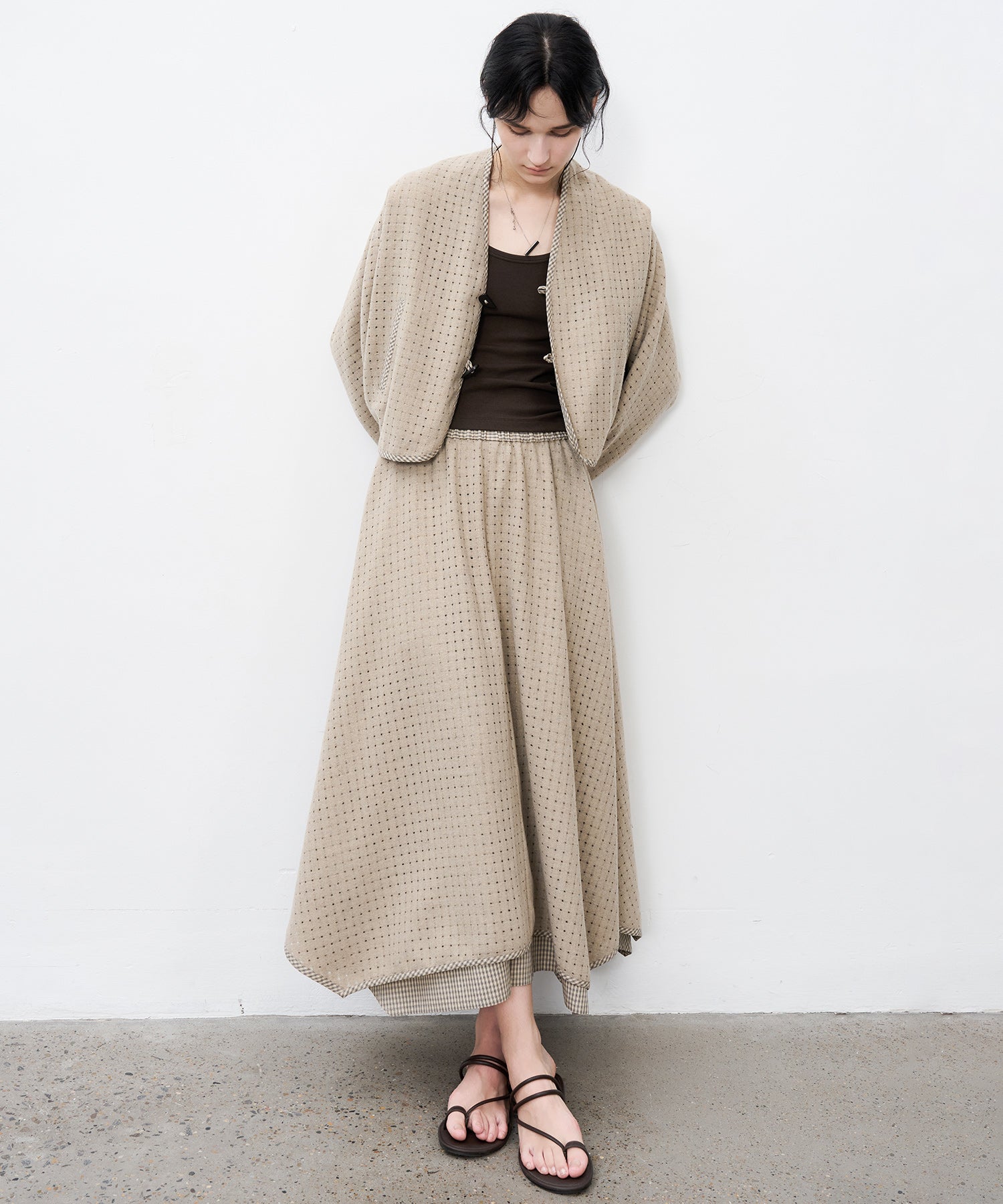 Layered Cut-Out Jacket