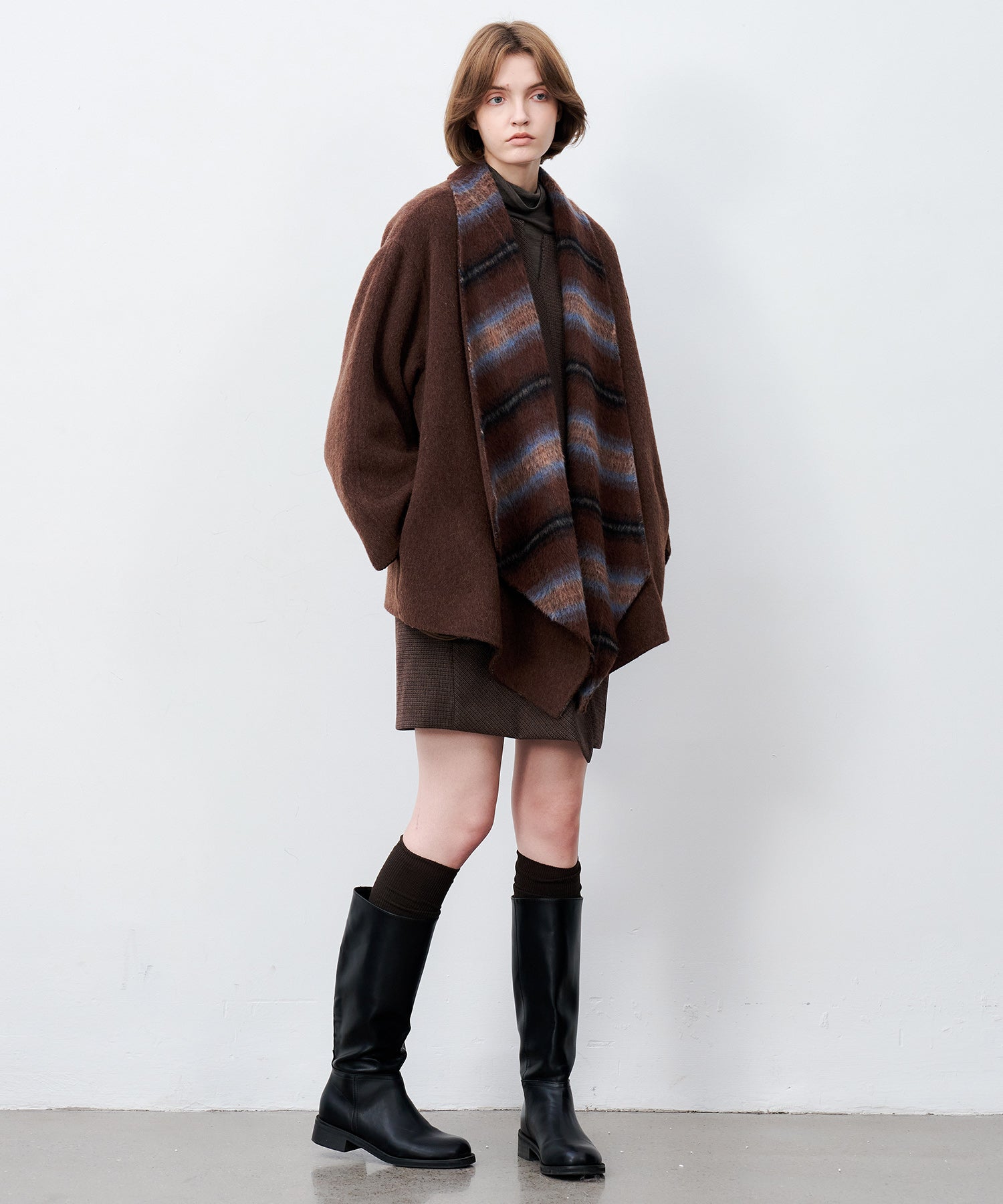 Belted Double-Face Wool Coat