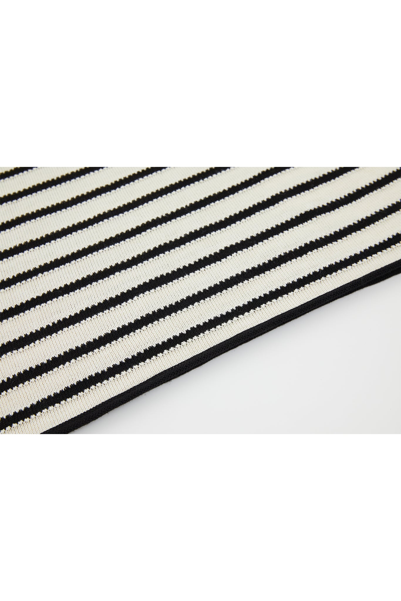 Textured Stripe Panel Knit Sweater