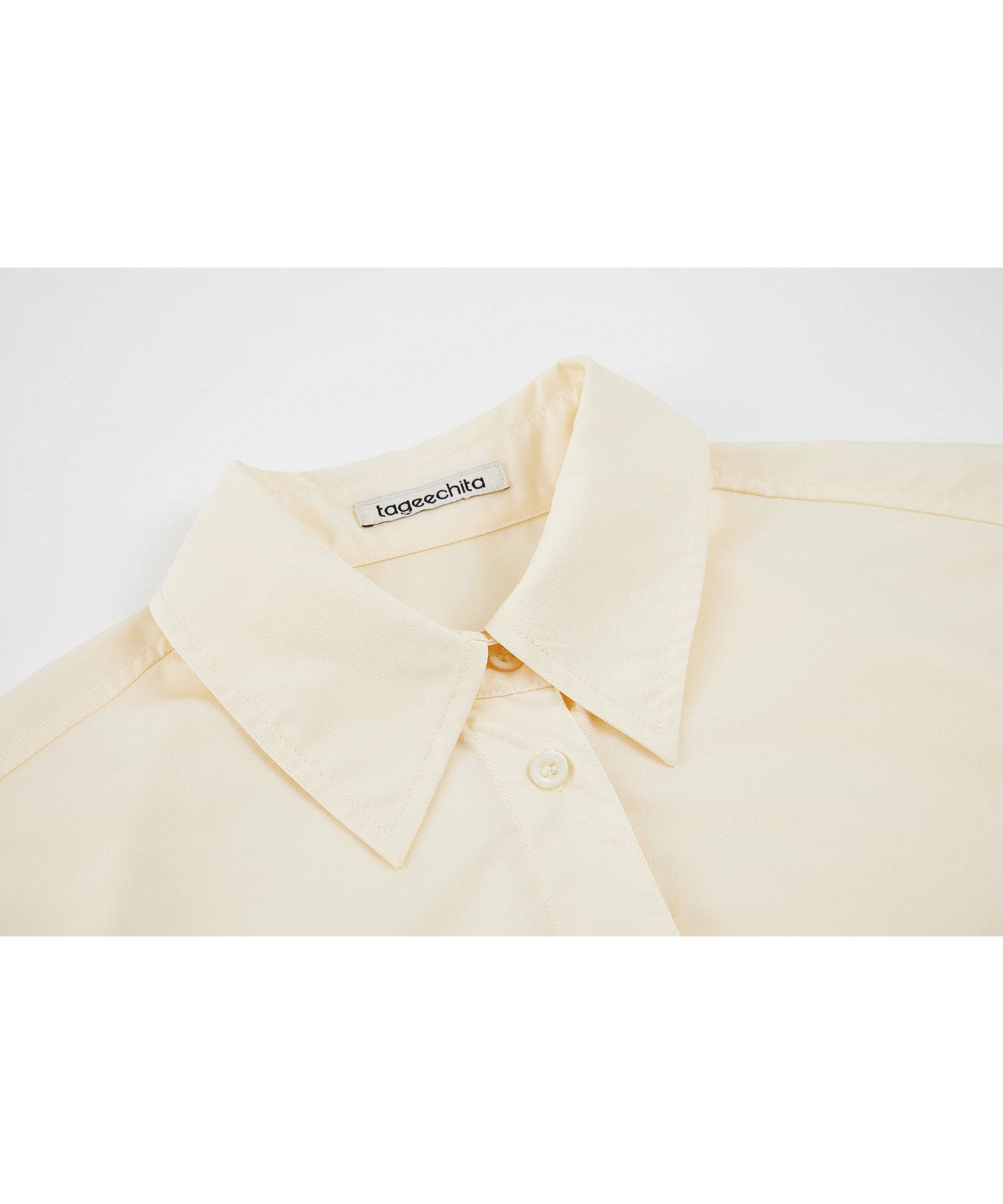 Cross-Front Button 2-Way Shirt