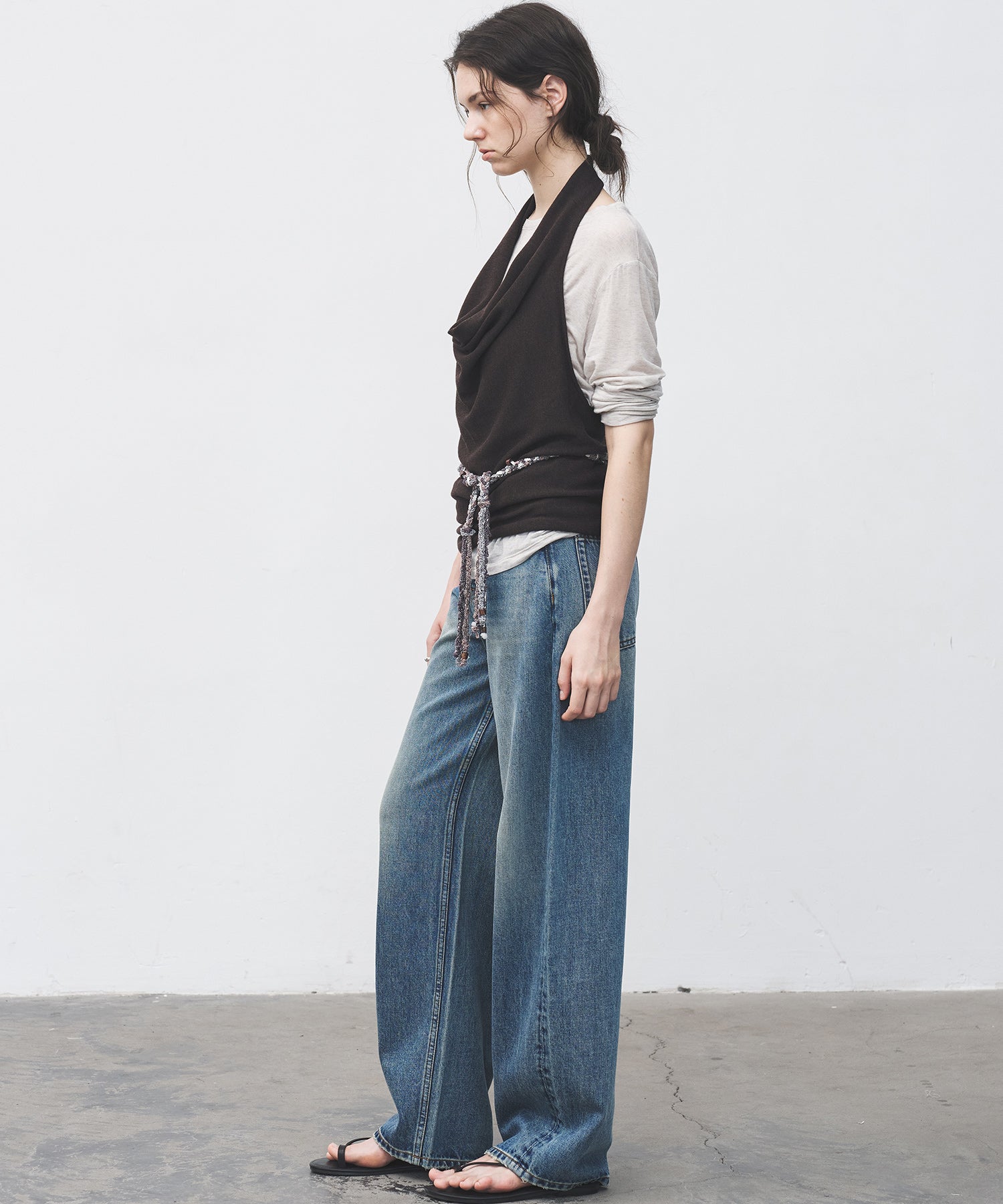 Drape Neck Halter Top