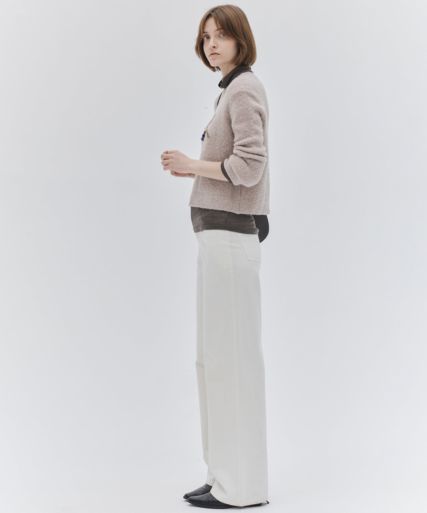 Pony Jacquard Crewneck Knit Sweater