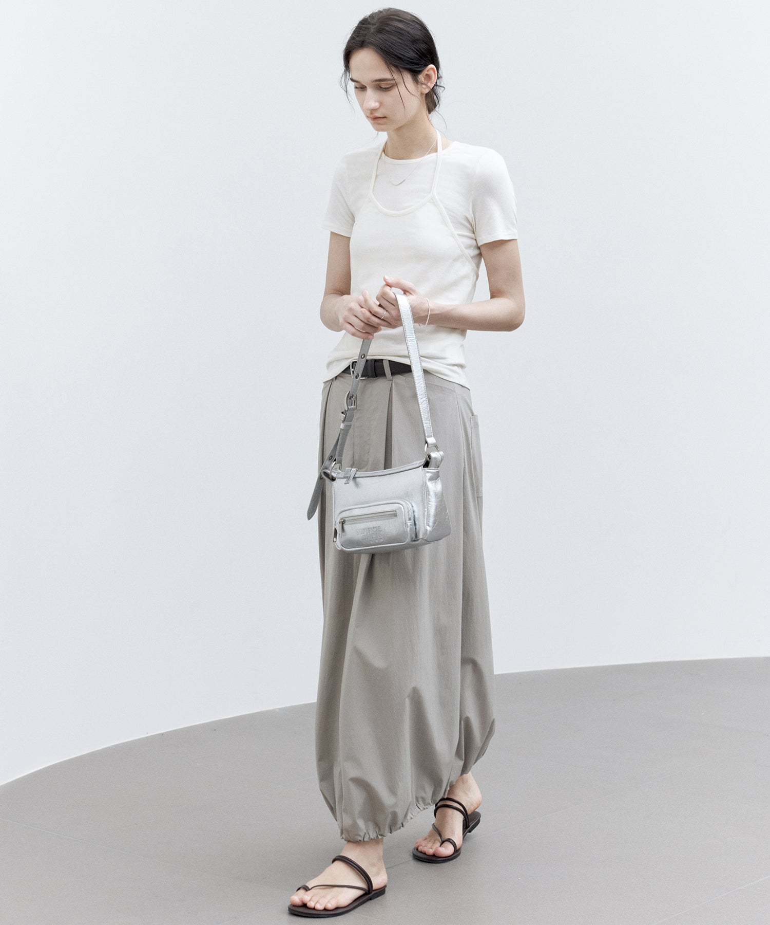 Layered Halter Neck T-Shirt Set