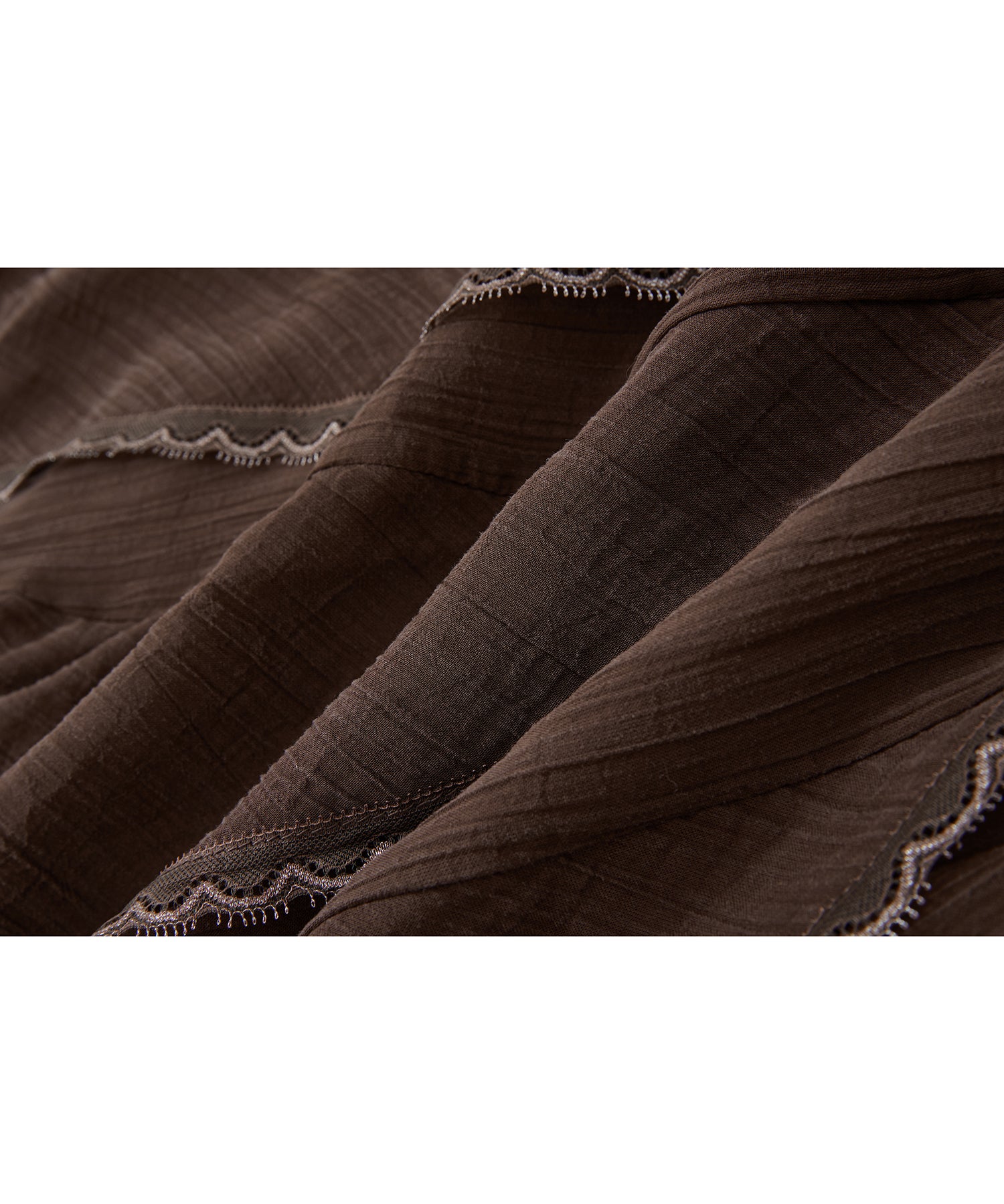 「6月上旬~中旬出荷」Asymmetric Layered Lace Skirt
