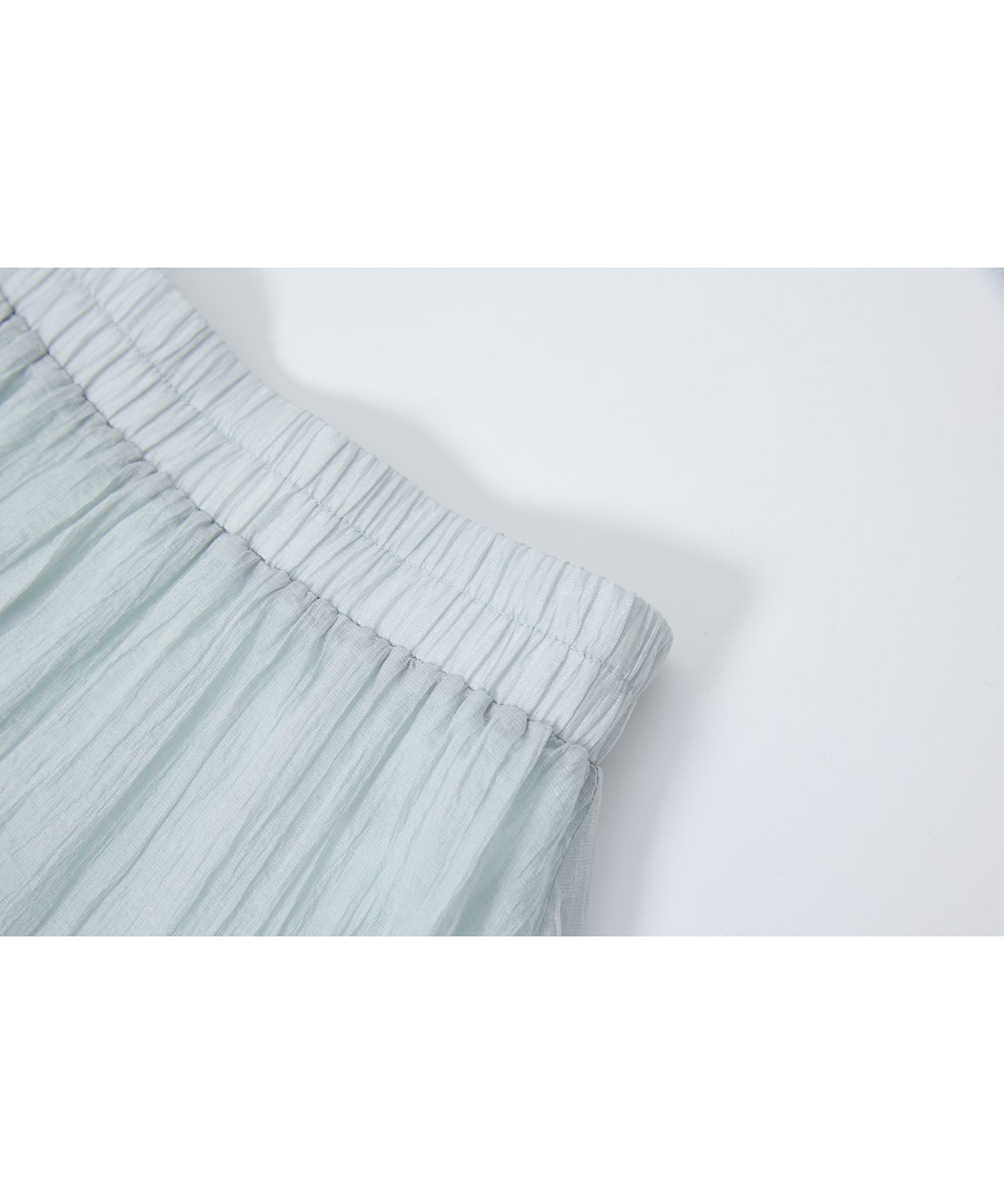 「7月上旬~中旬出荷」Sheer Panel Tiered Flare Skirt