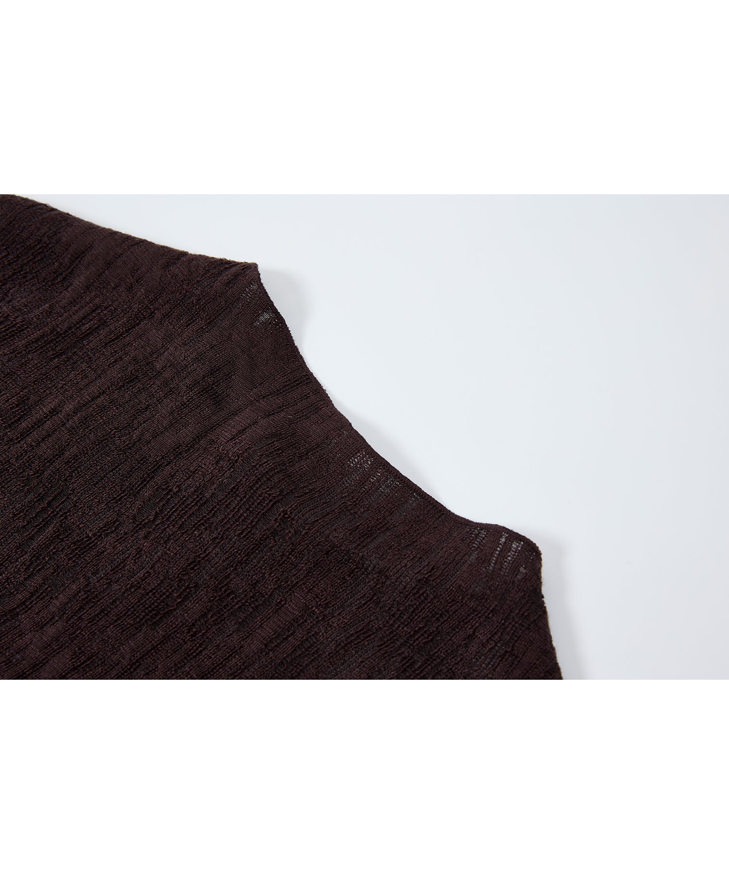 「7月上旬~中旬出荷」Textured Knit Sleeveless Top