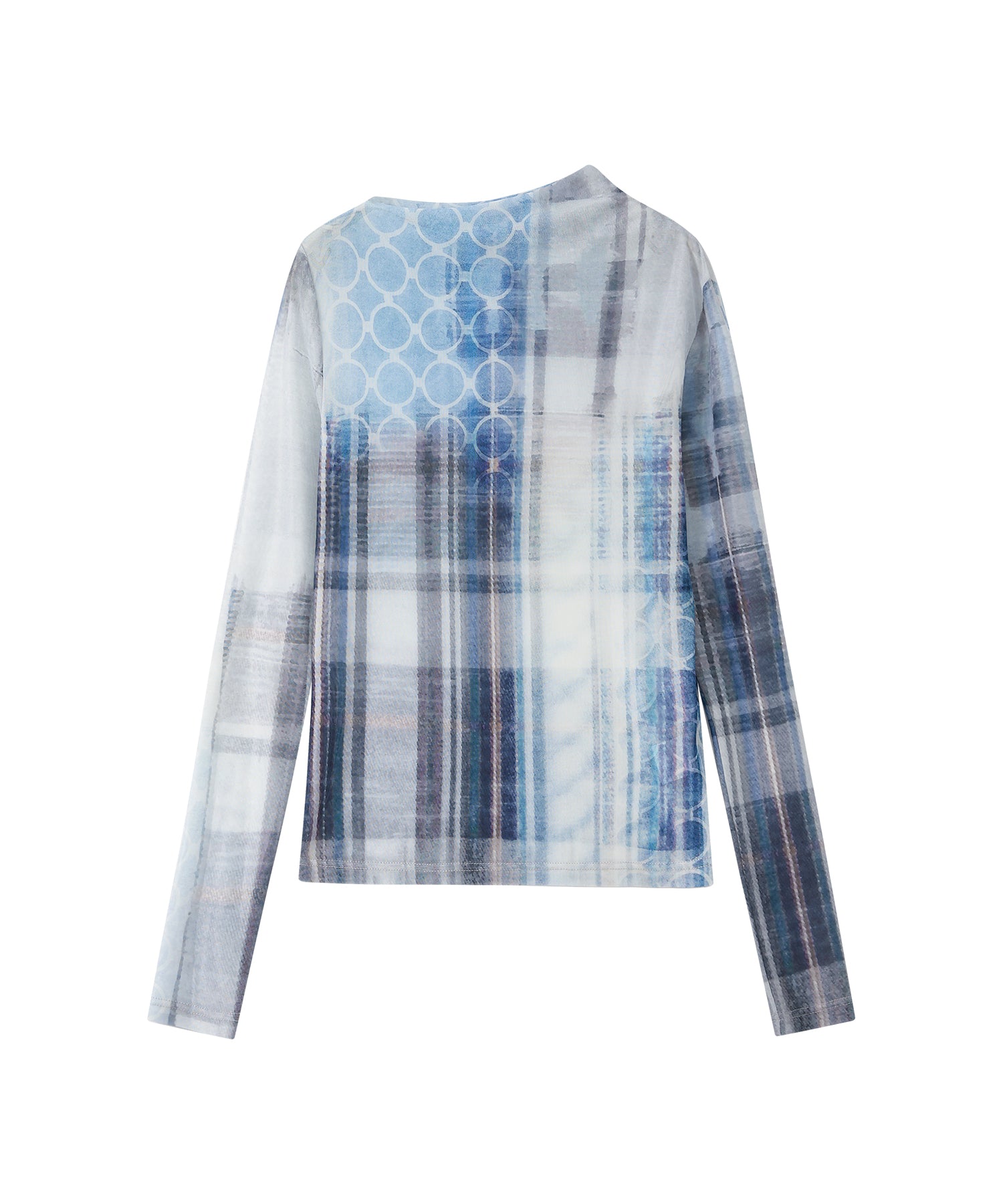 Art Print Sheer Top
