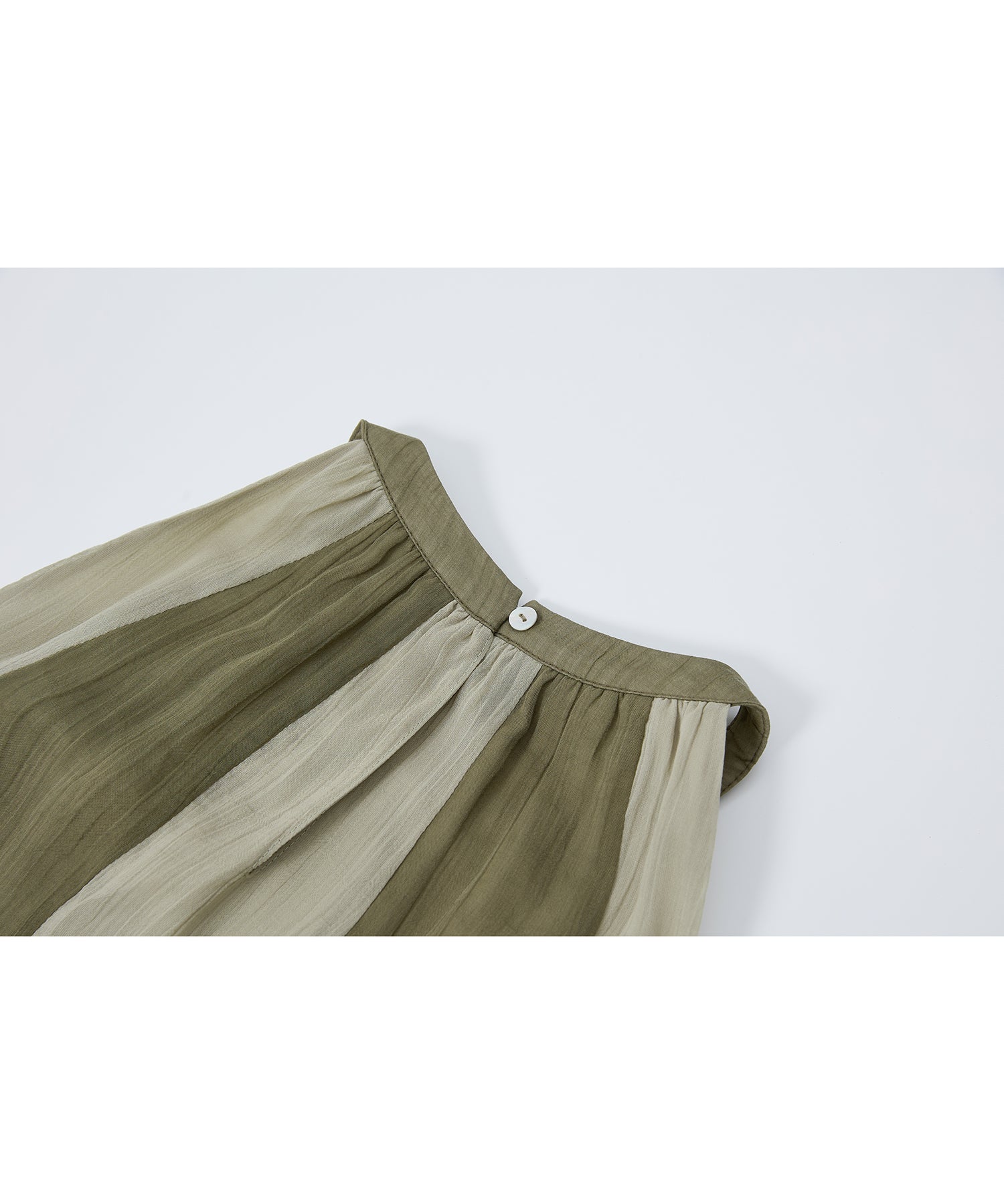 「6月上旬~中旬出荷」Color Block Layered Sleeveless Dress