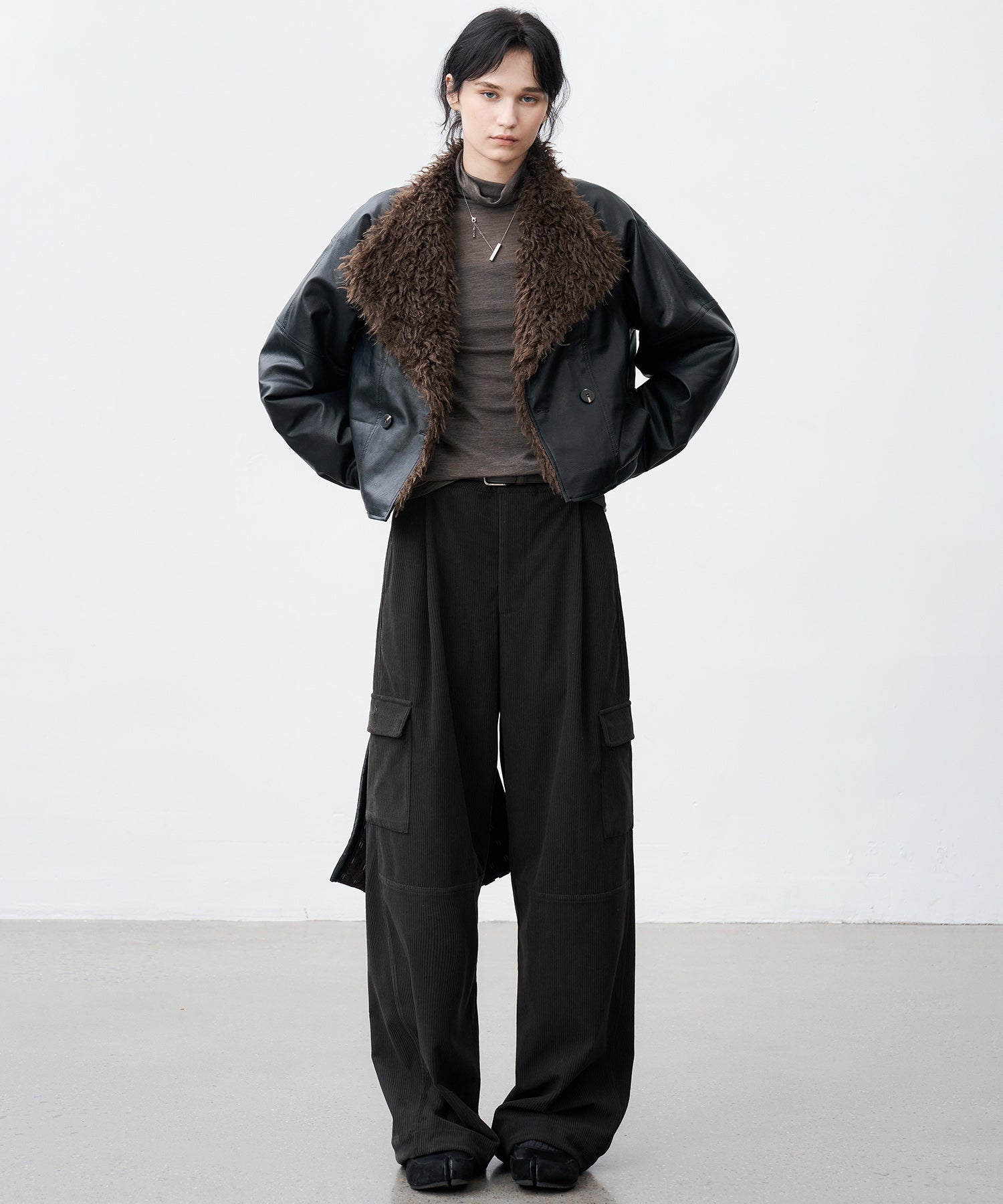 Slim-Fit Wool Turtleneck Knit Top