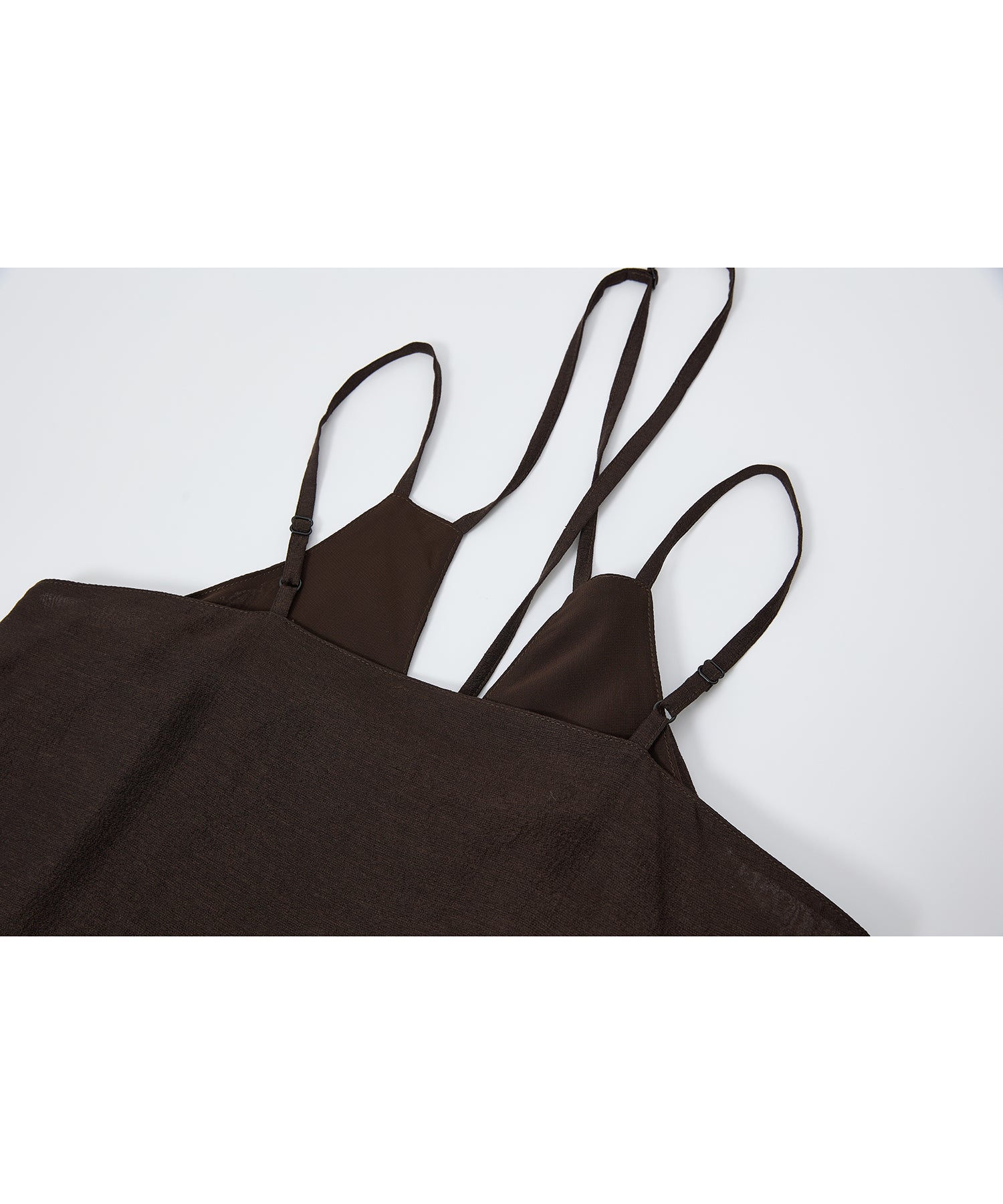 「6月上旬~中旬出荷」Asymmetrical Layered Cami Dress