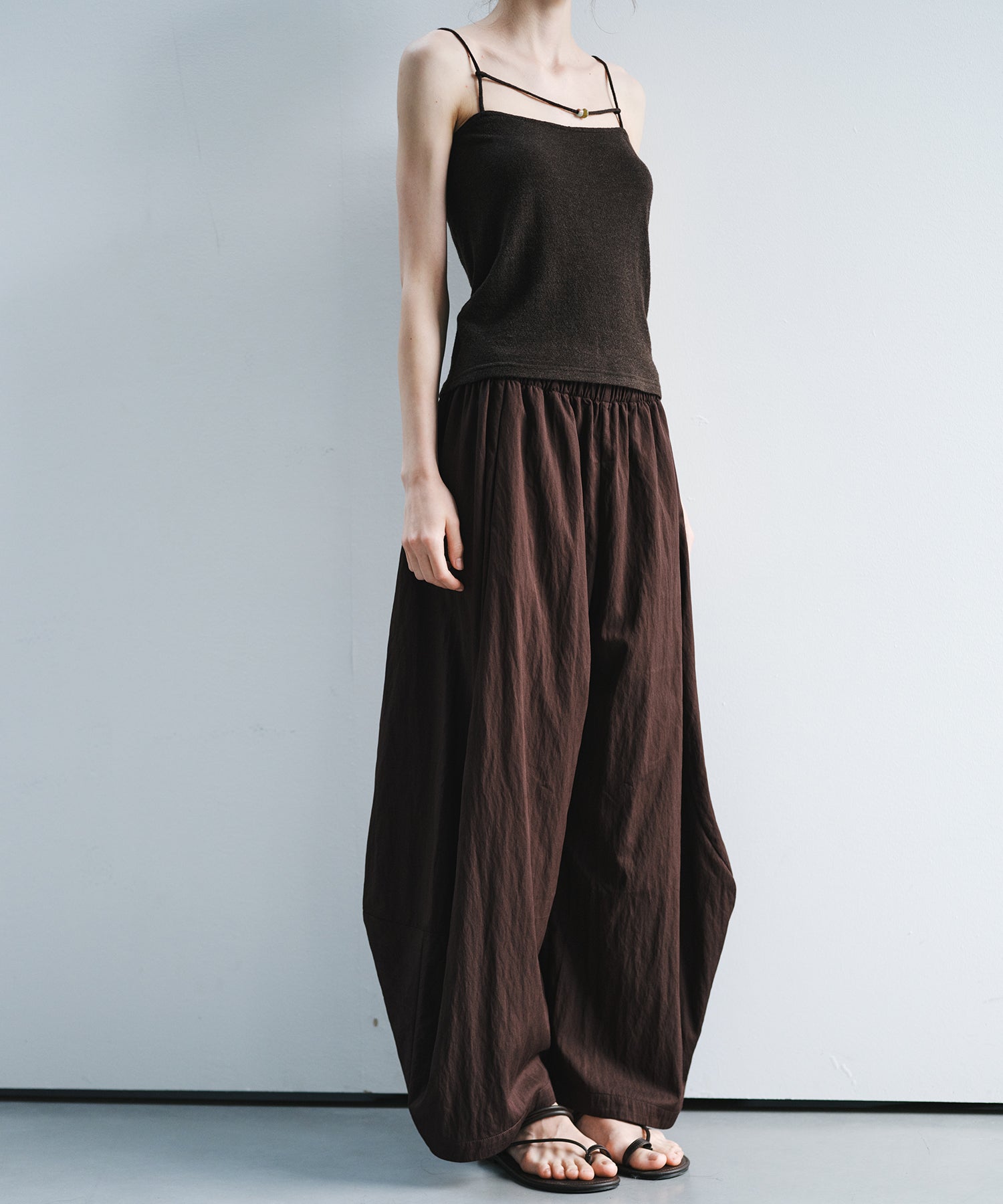 「6月上旬~中旬出荷」Nuanced Draped Wide Pants