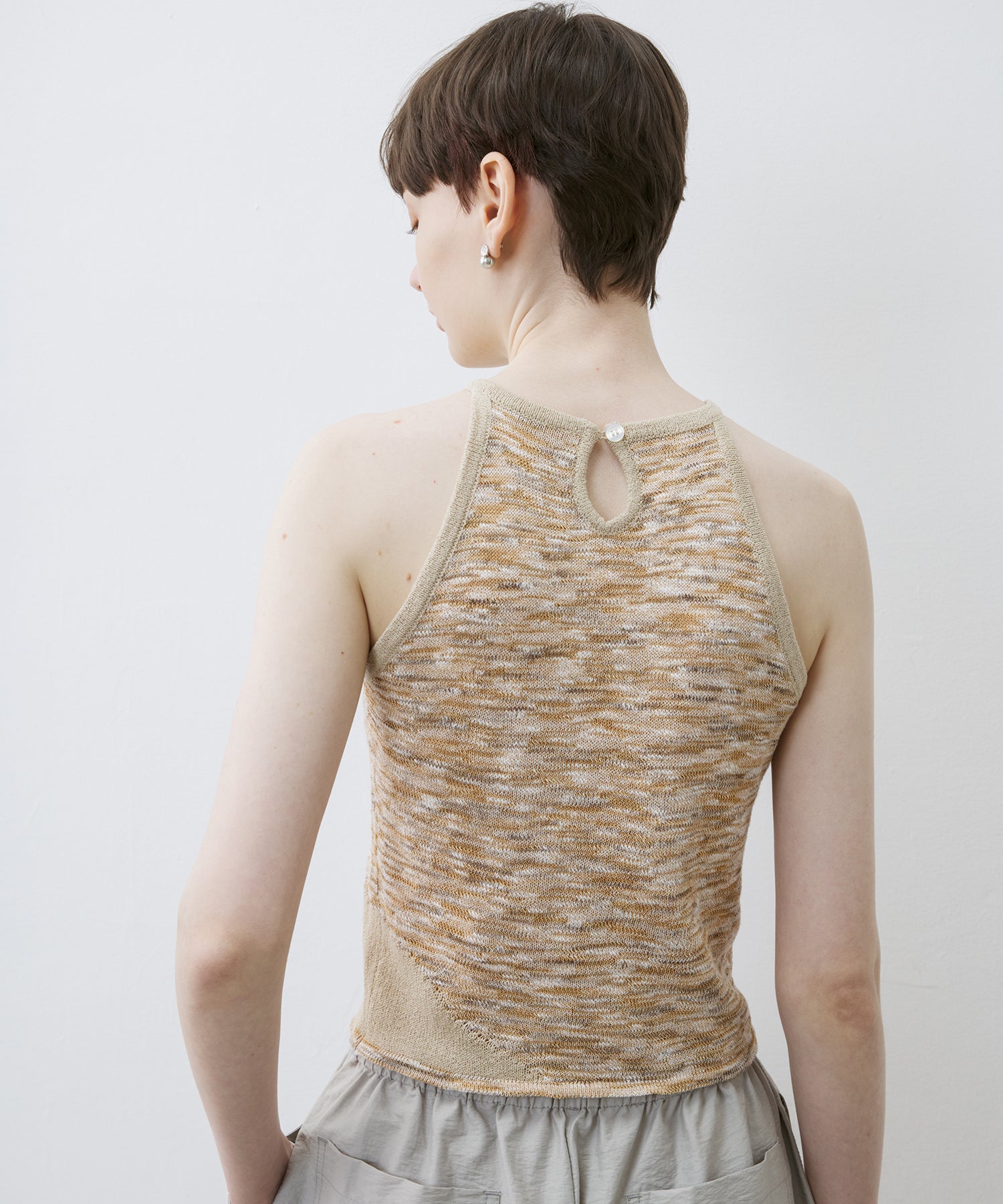Melange Knit Halter Tank
