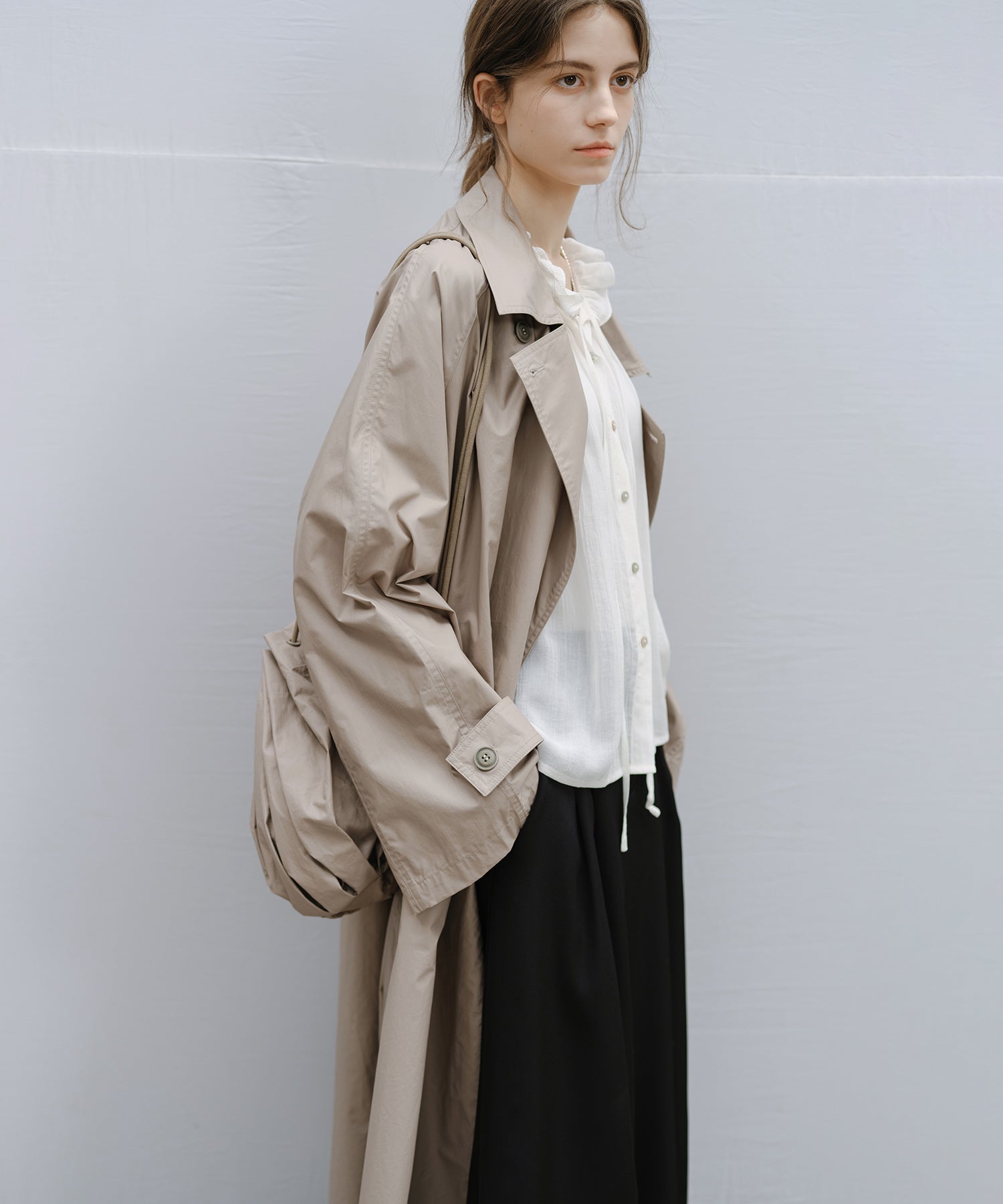 "Shipping late February to early March" Oversized Belted Long Trench Coat