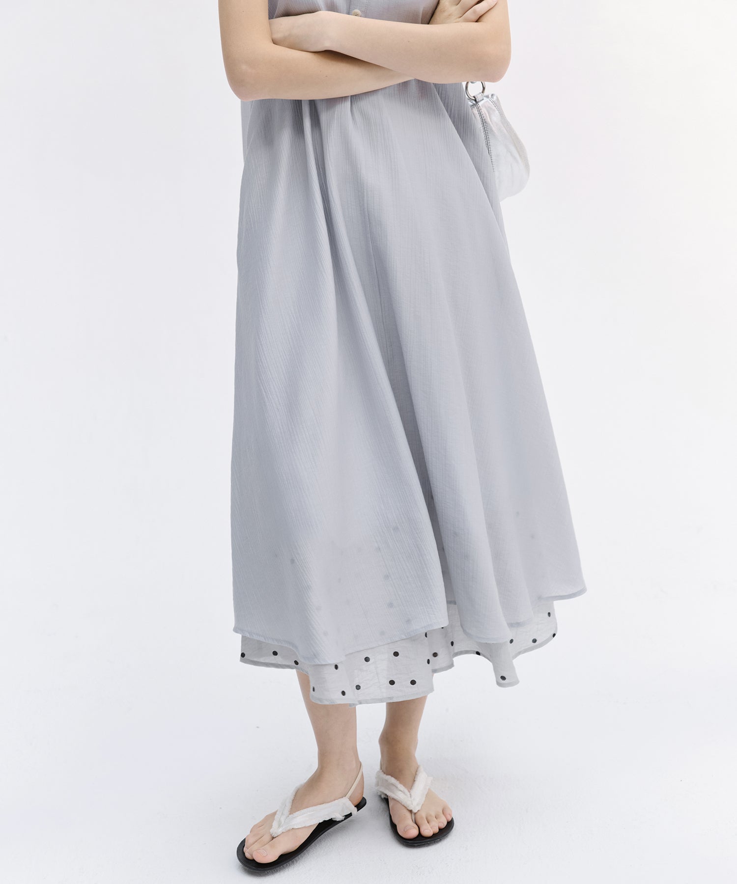 Layered Sheer Cami Long Dress