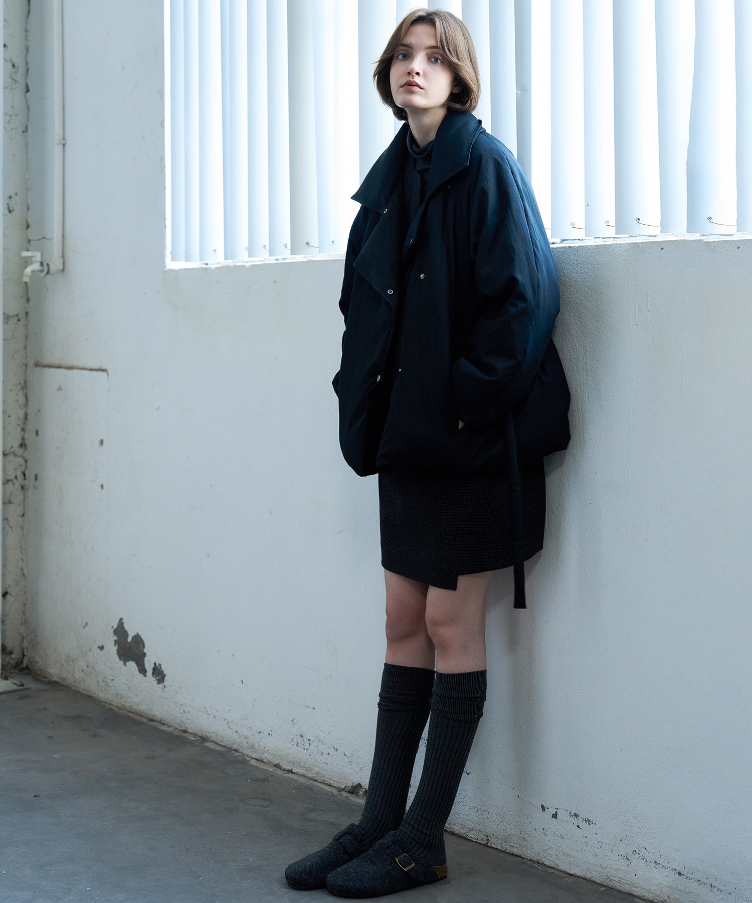 Jacquard Check Straight Jumper Dress