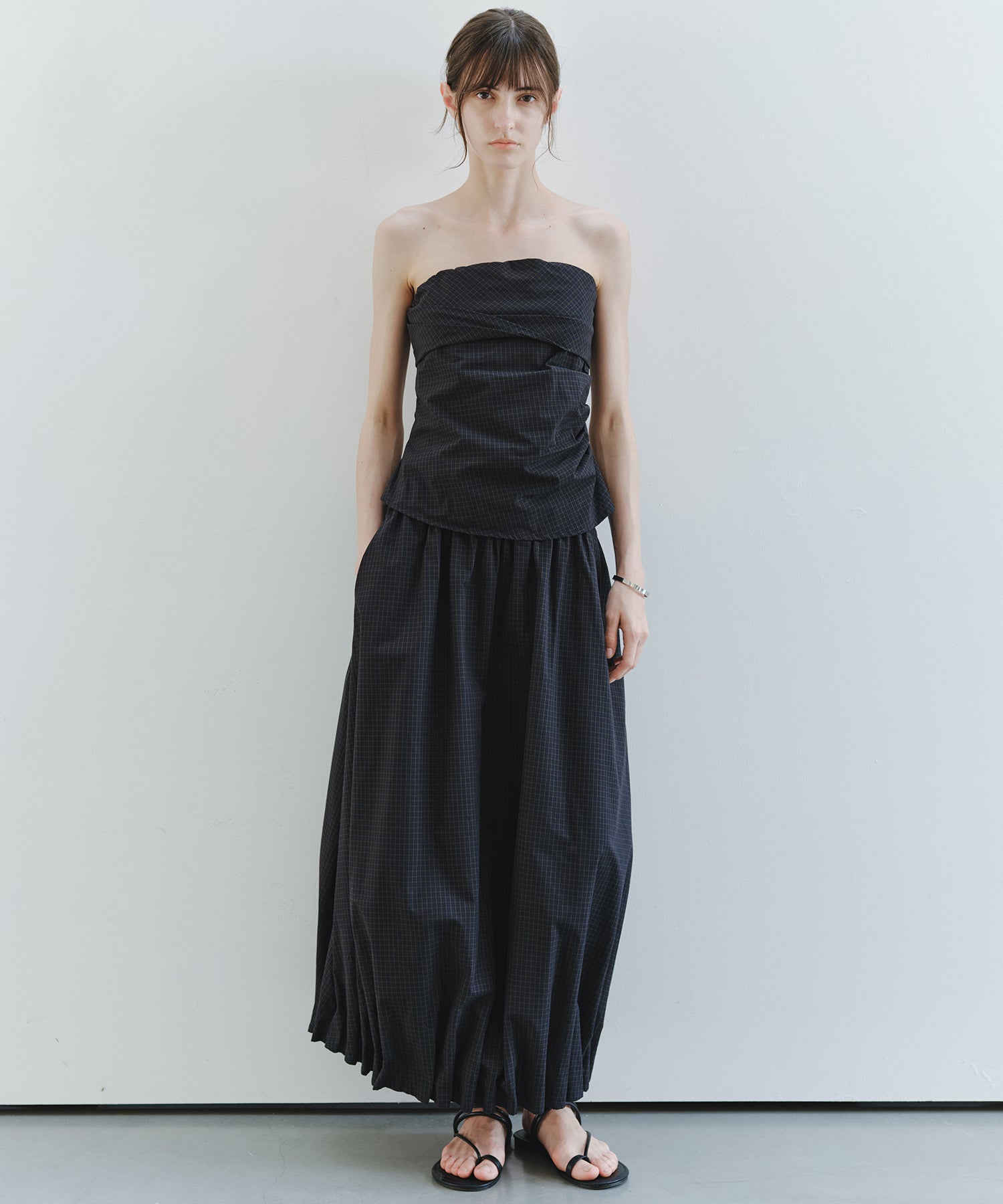 「7月上旬~中旬出荷」Shirred Bandeau Top