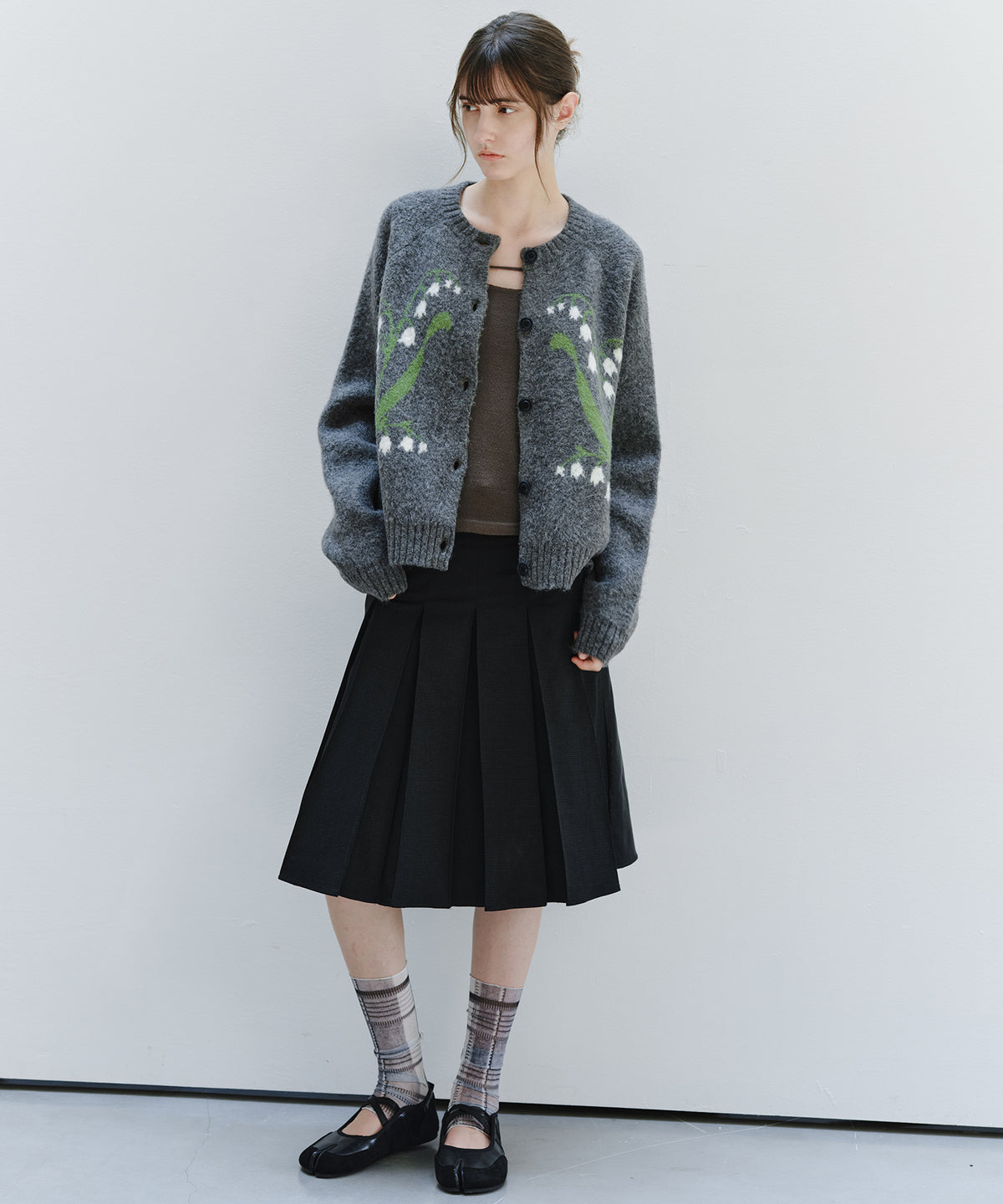 「10月下旬出荷予定」Lily of the Valley Jacquard Knit Cardigan