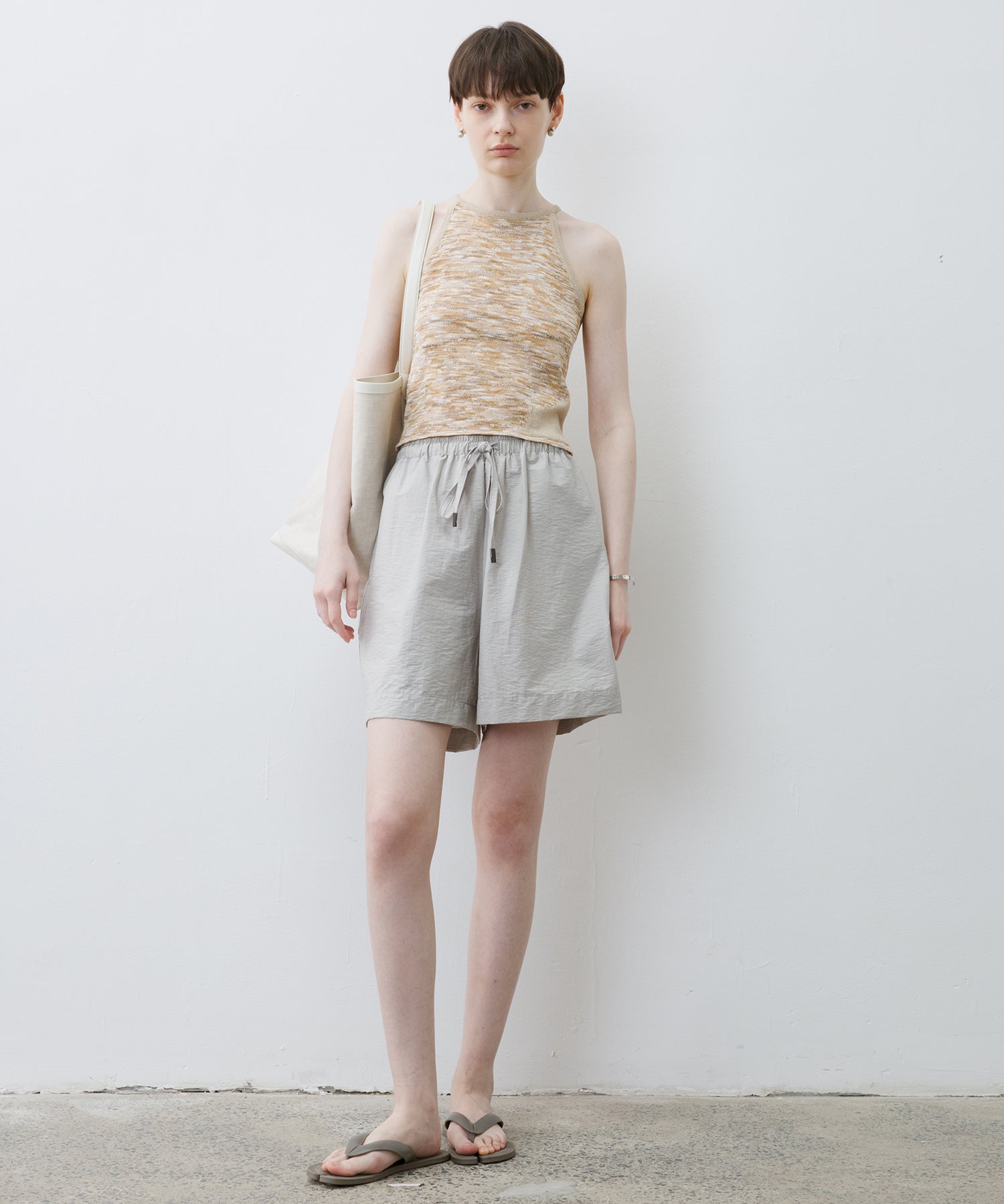 Melange Knit Halter Tank