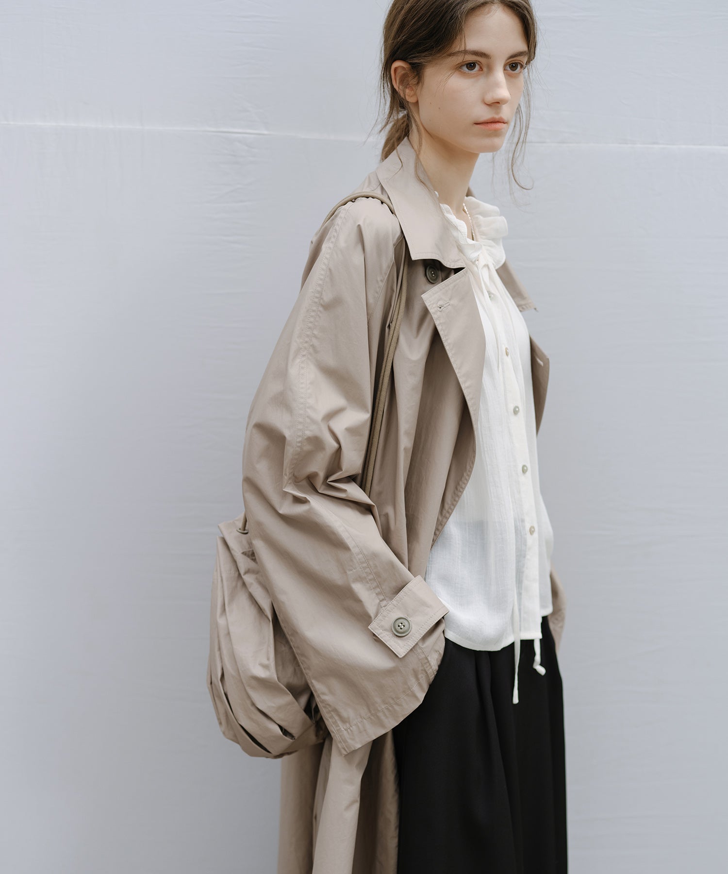 "Shipping from late February to early March" Drawstring Gathered Mini Shoulder Bag