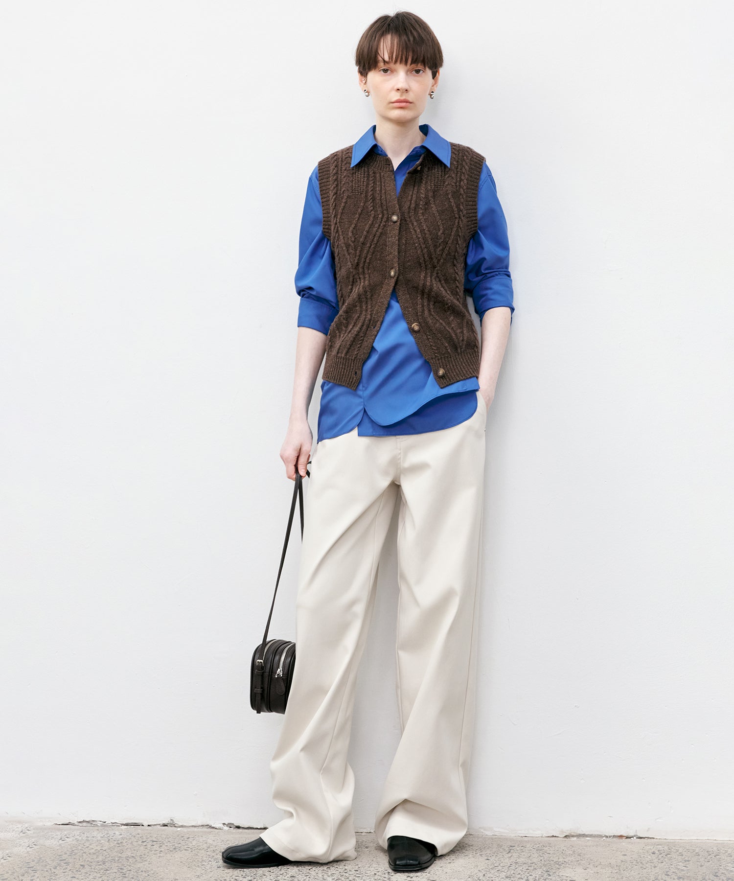 White Straight-Leg Pants