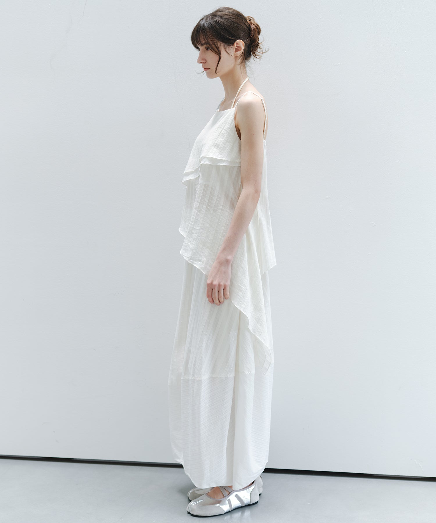 텍스처 믹스 벌룬 스커트