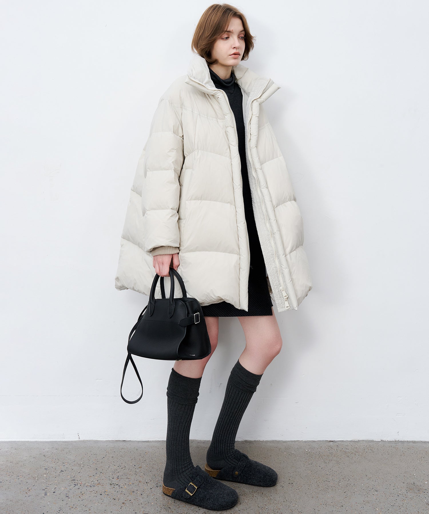 Jacquard Check Straight Jumper Dress