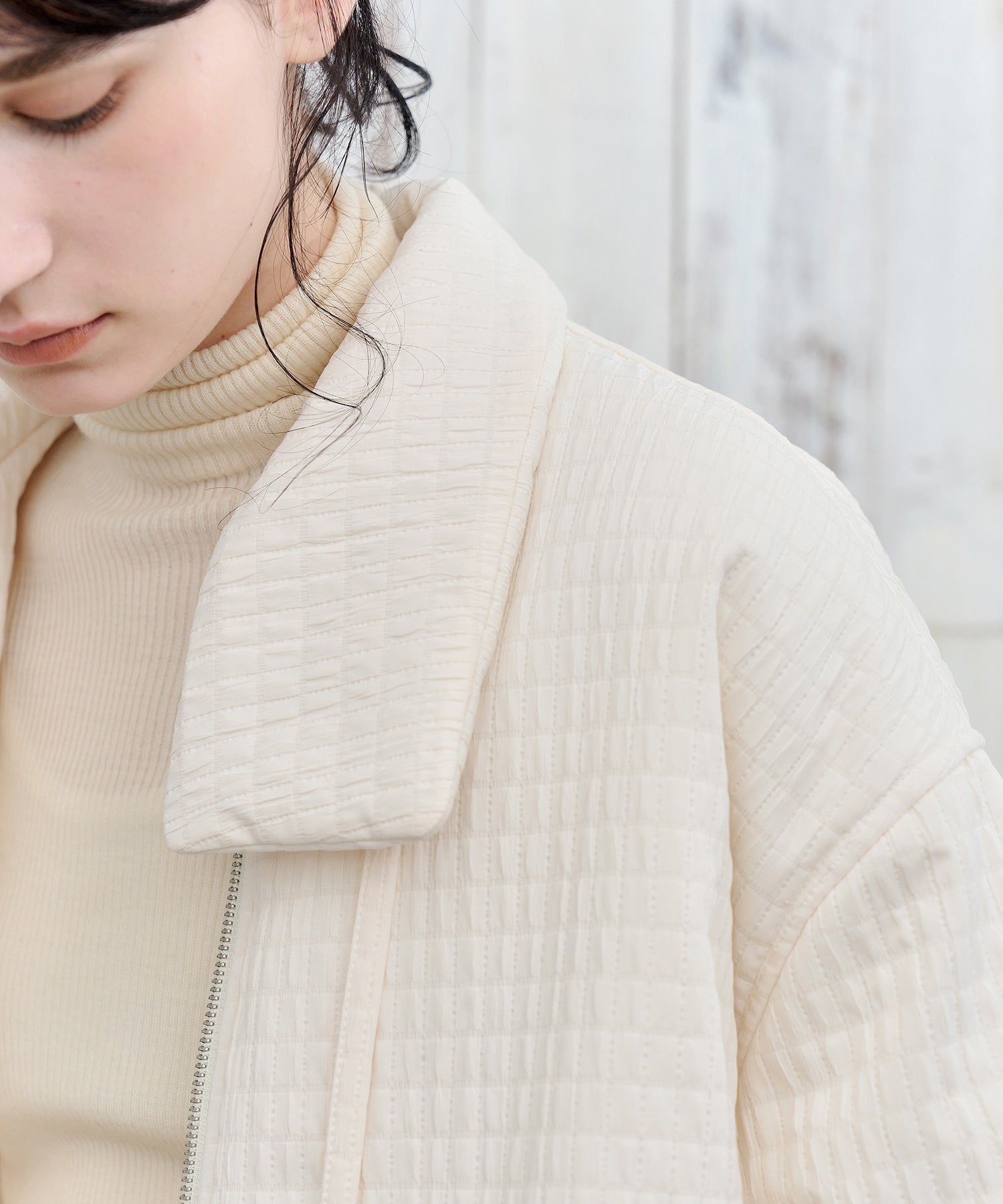 Ribbon Balloon Quilted Jacket