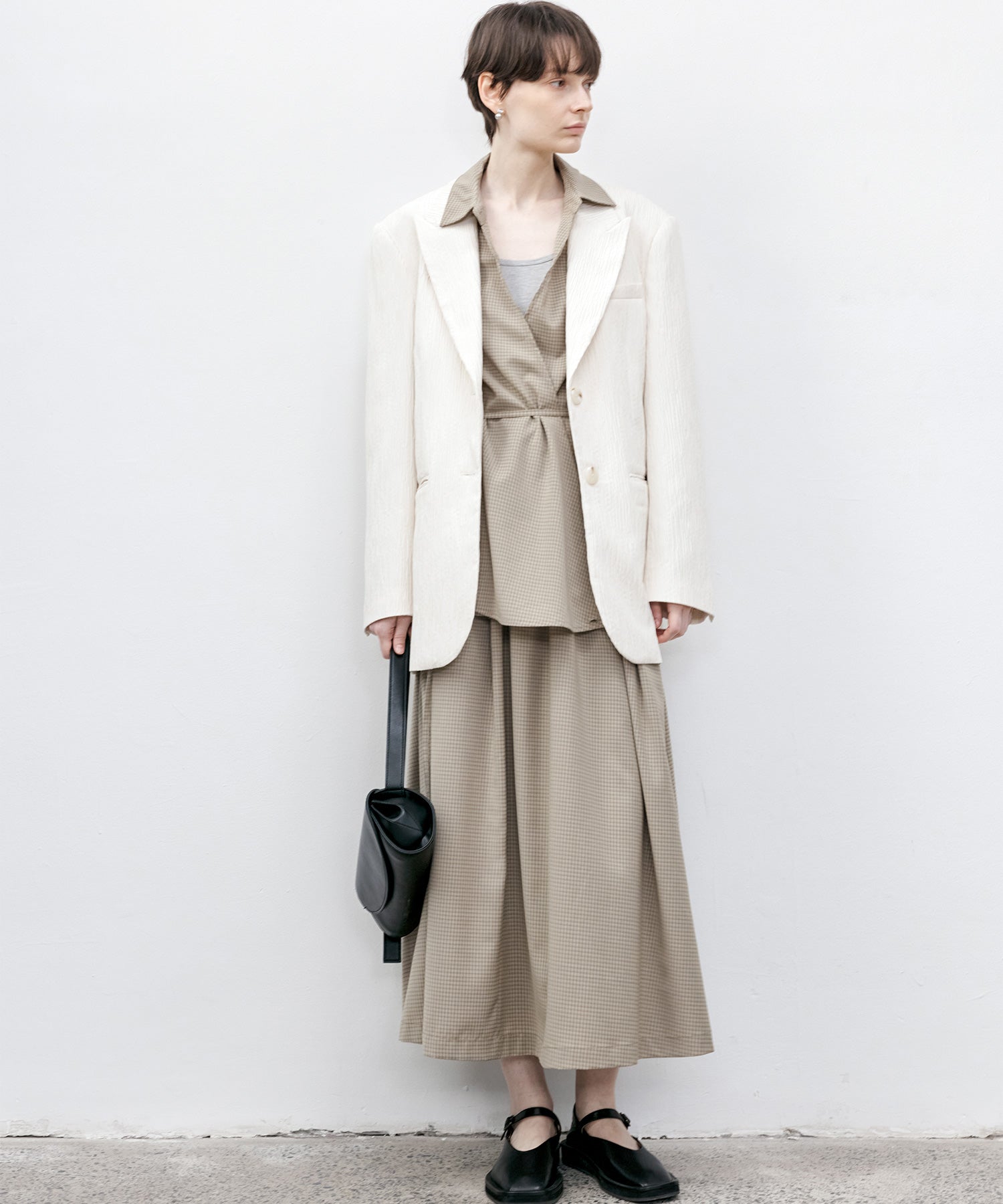 Plaid Asymmetric Shirt