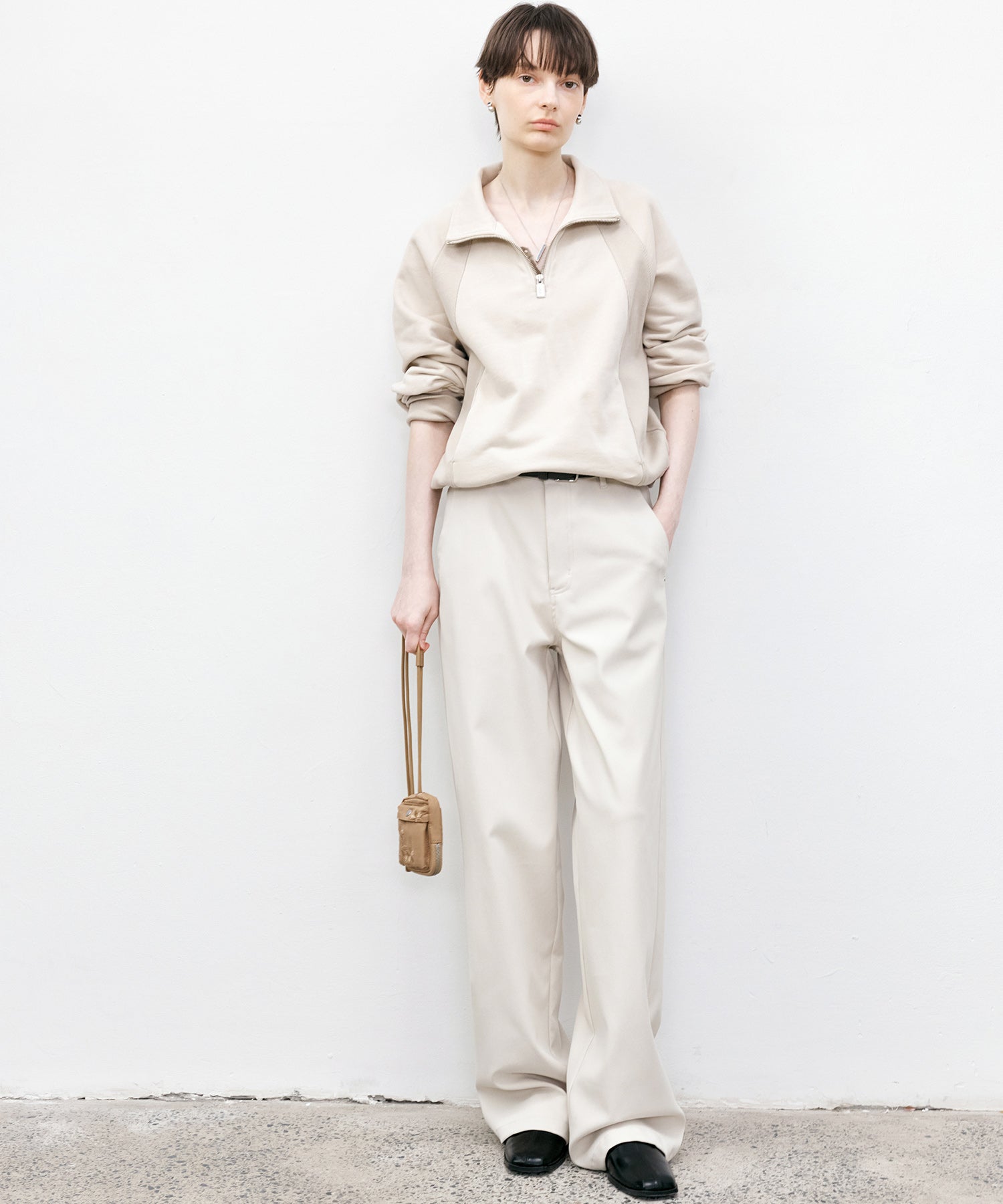 Half-Zip Oversized Pullover