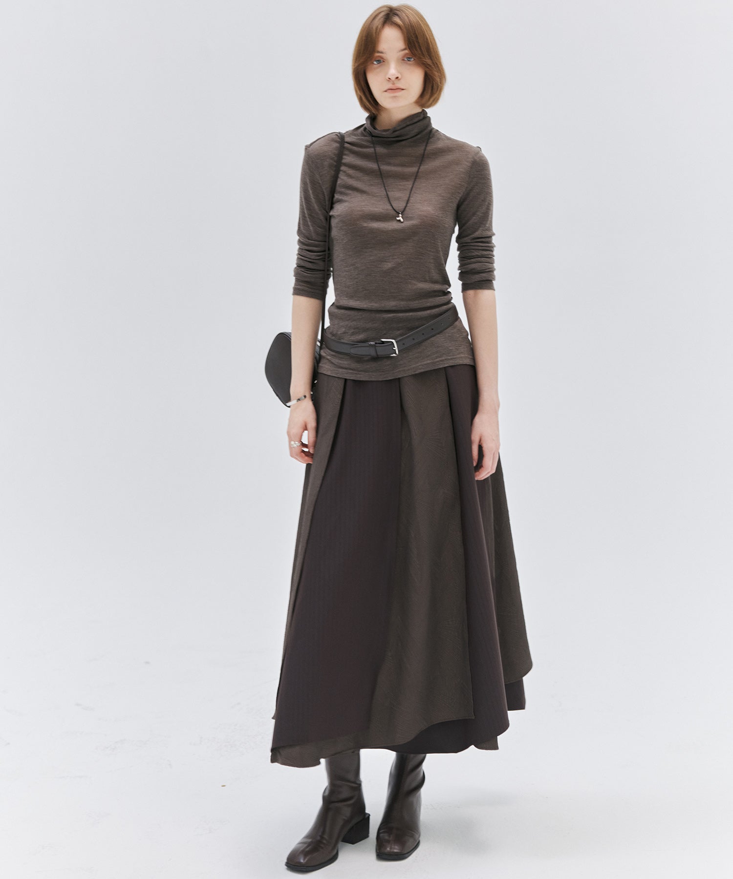Deconstructed Multi-Panel A-Line Skirt