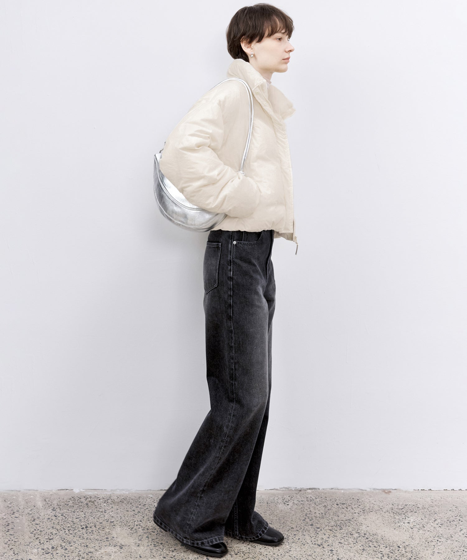 Flocked Finish Down Jacket