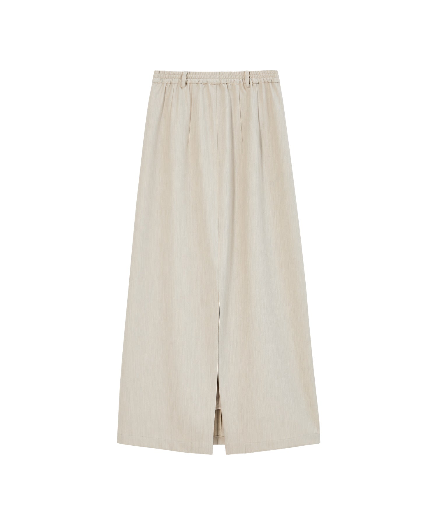 Back-slit maxi skirt