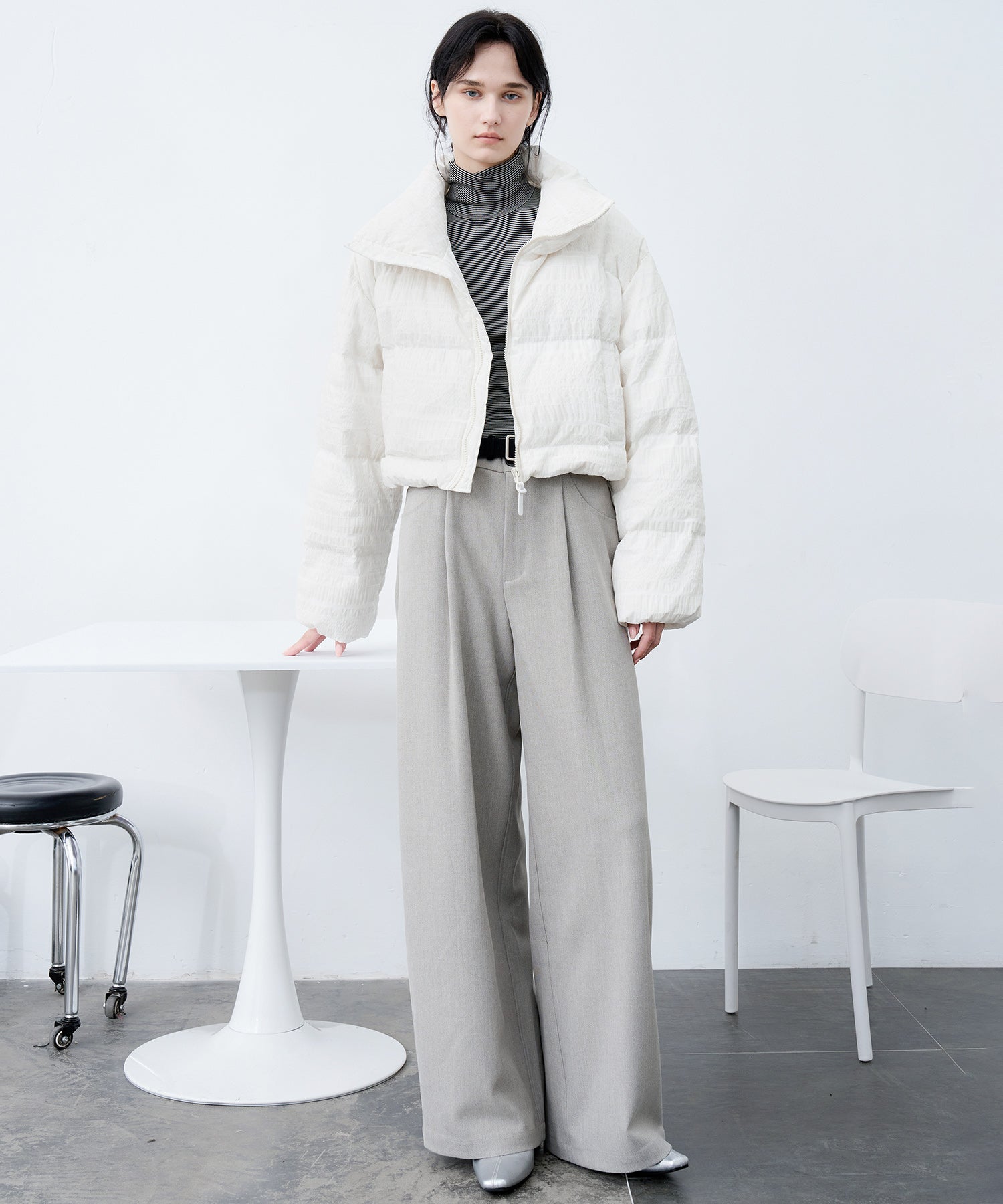 Textured Lightweight Down Jacket