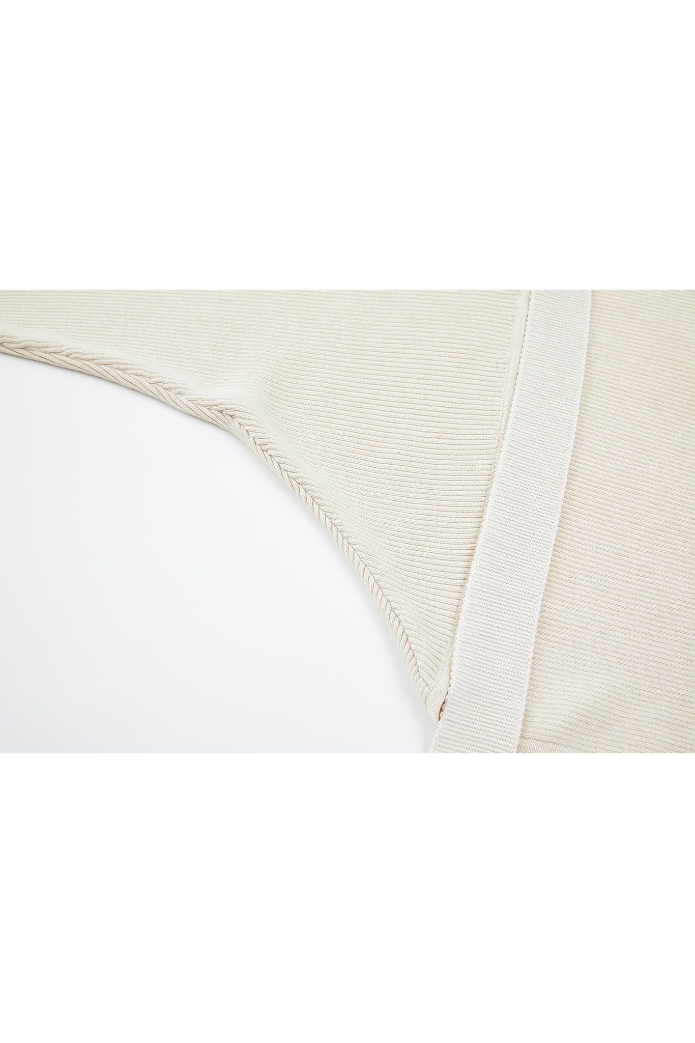Ribbed Knit Color-block Short Bolero