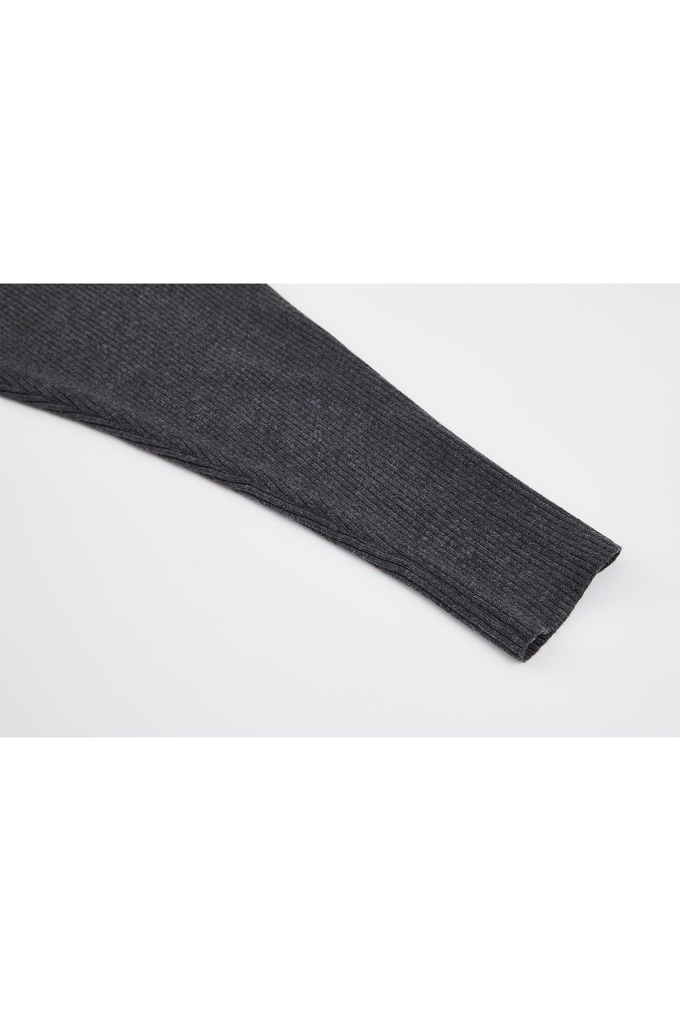 Ribbed Knit Color-block Short Bolero