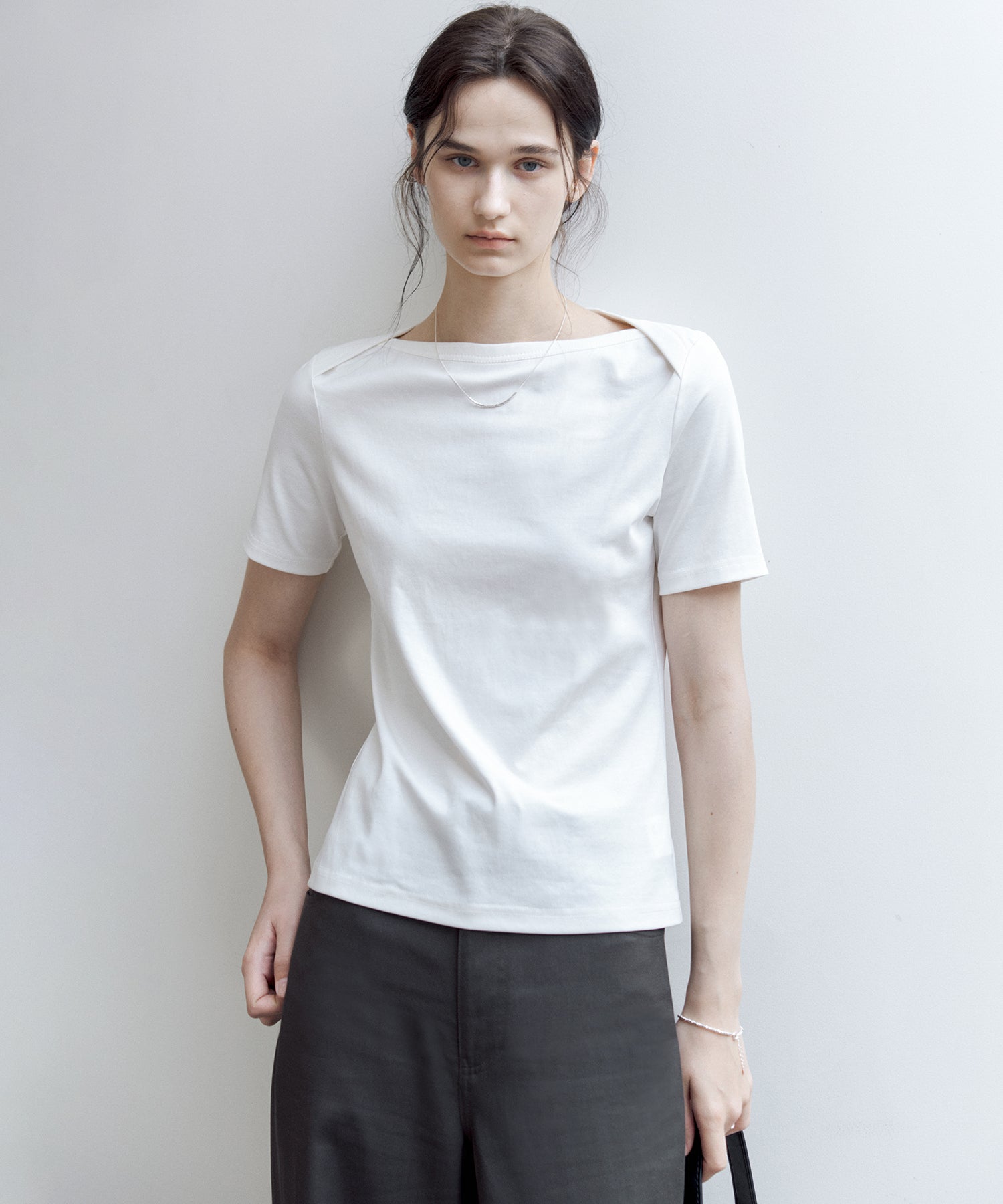 Supima Cotton Boat Neck T-Shirt