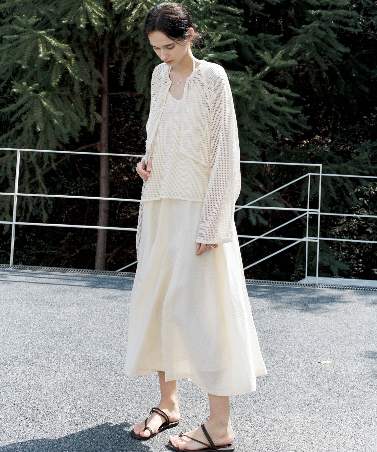 Sheer Cutwork Short Bolero Cardigan