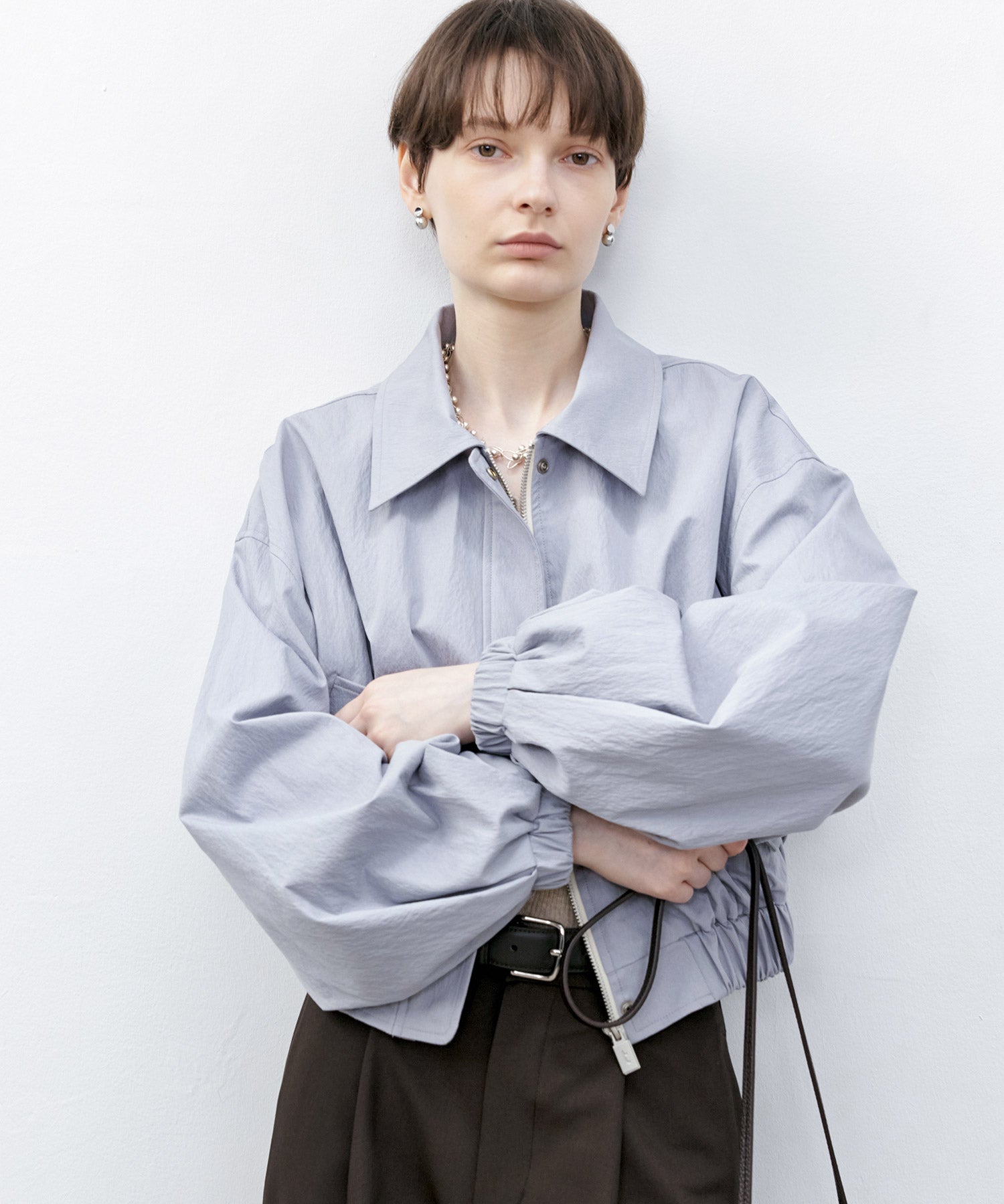 Volume Sleeve Short Jacket